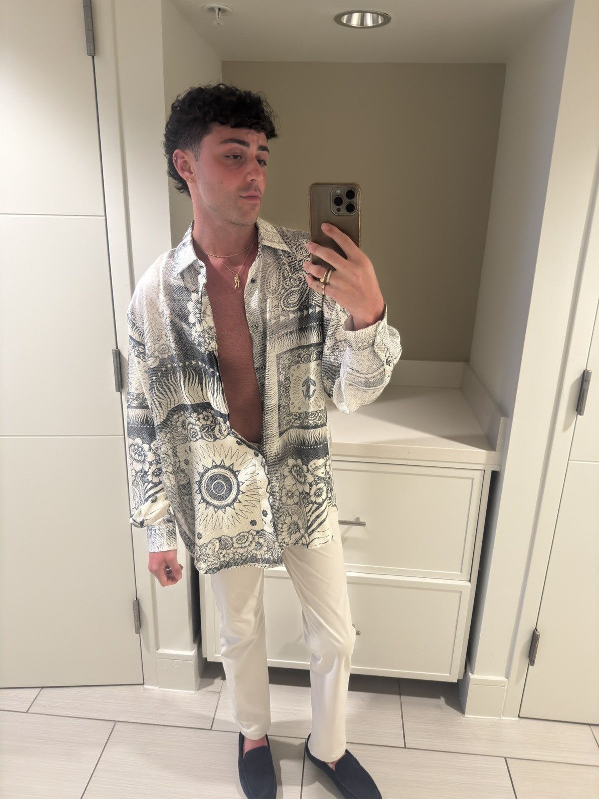 Roberto Cavalli Roberto Cavalli Shirt 🌴 Size US S / EU 44-46 / 1 - 1 Thumbnail