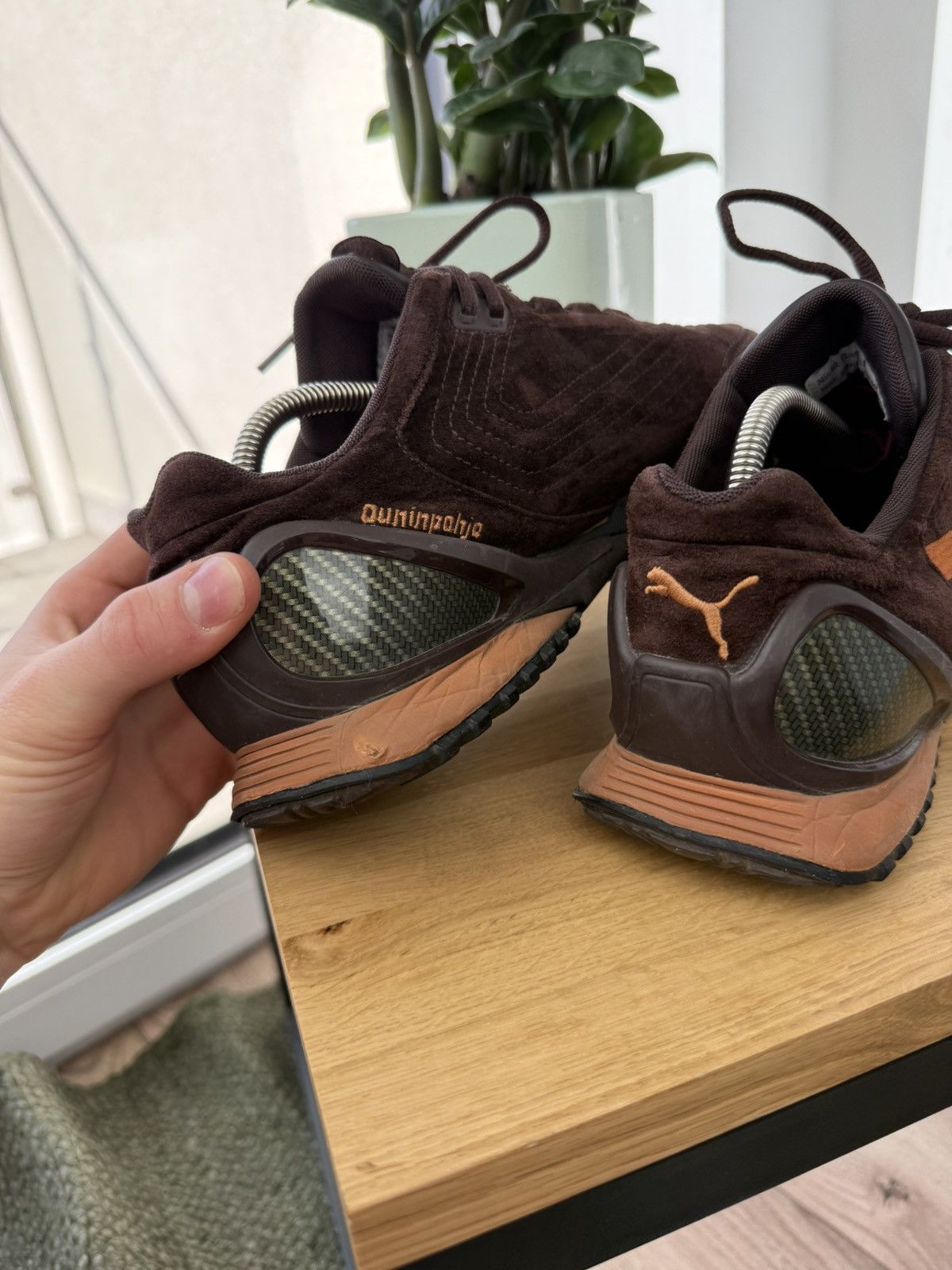 Puma Puma Ouninpihja vintage avant garde brown sneakers shoes 90s Size US 10.5 / EU 43-44 - 11 Thumbnail