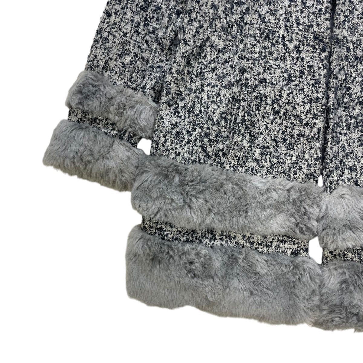 Le Grande Bleu (L.G.B.) × Lip Service Japanese Brand Lip Service Faux Fur Tweed Jacket Size M / US 6-8 / IT 42-44 - 5 Thumbnail