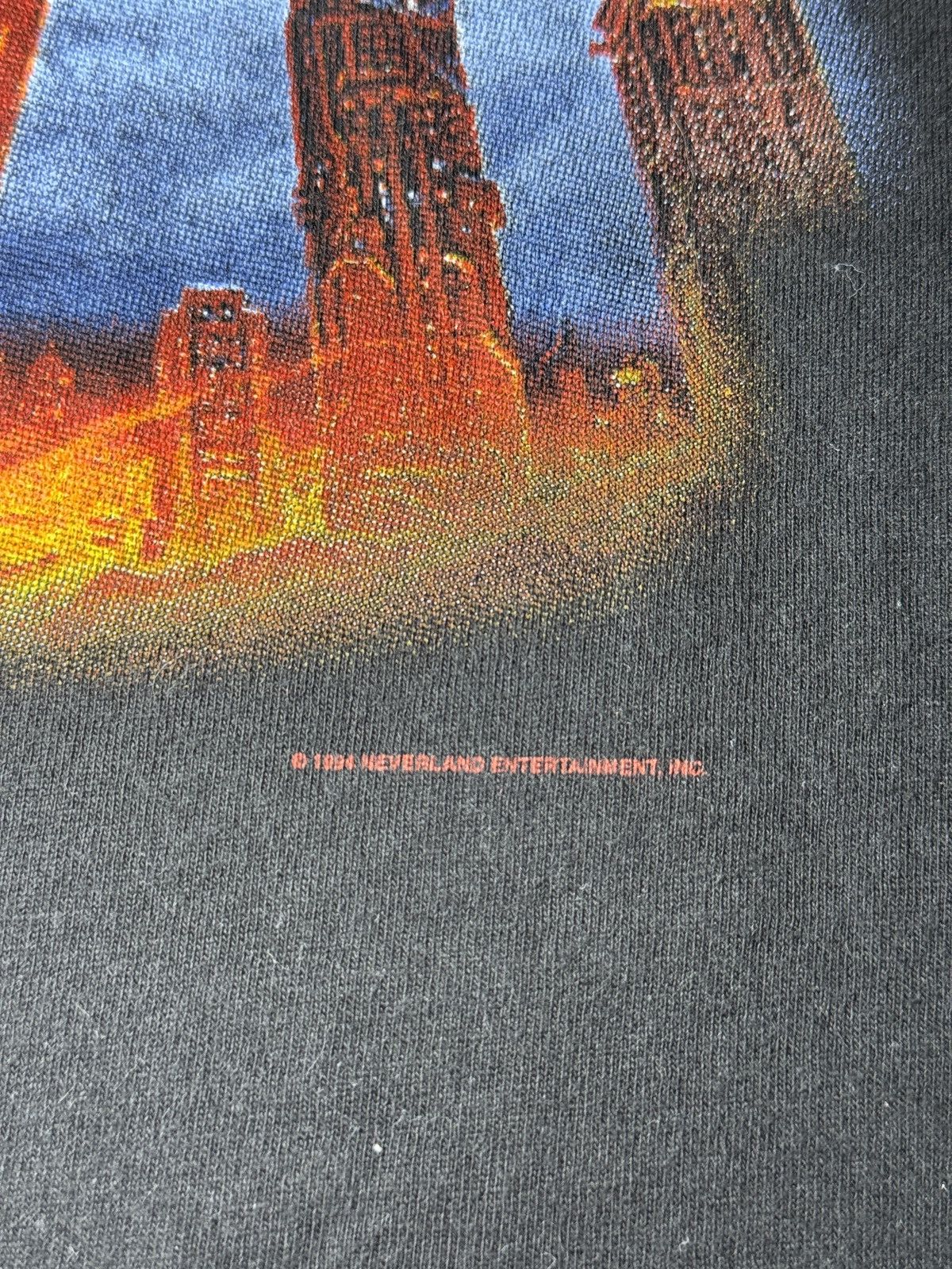 Band Tees × Hanes × Vintage Vintage 90s Meatloaf World Tour Bat Out Of Hell XL T Shirt Size US XL / EU 56 / 4 - 3 Thumbnail