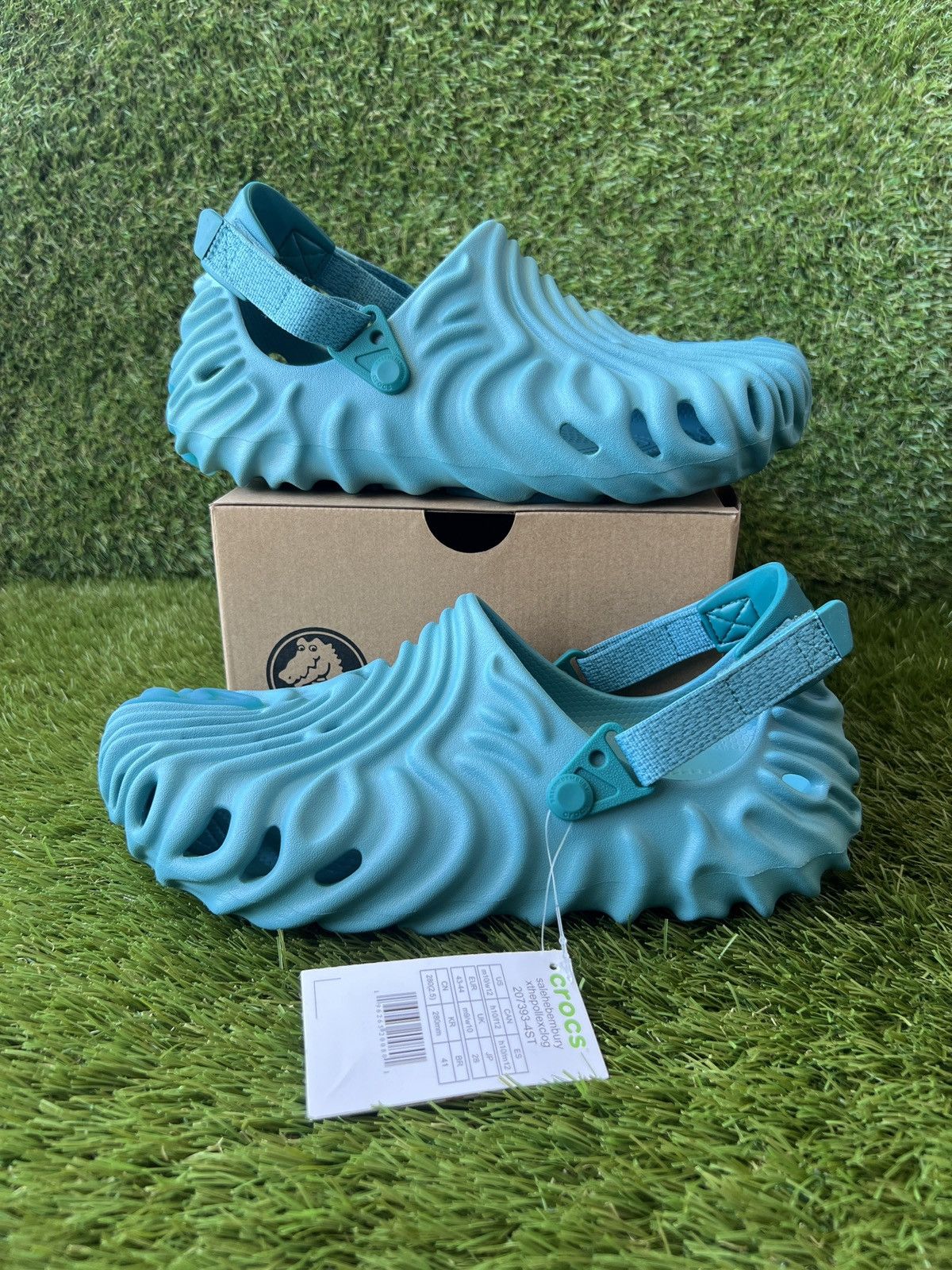 image of Crocs Pollex Clog By he Bembury Tide Shoes in Blue, Men's (Size 10)