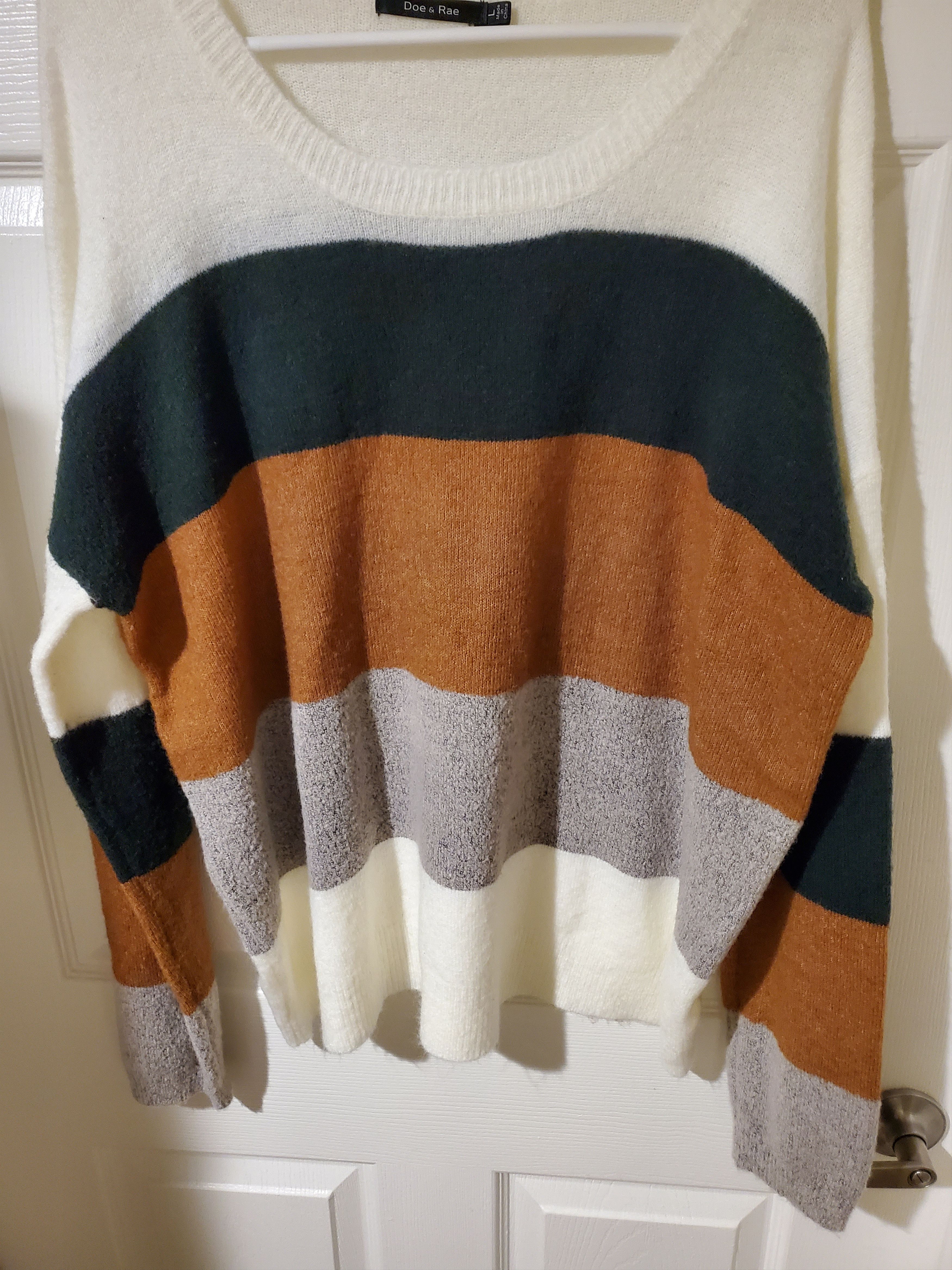 Other Cozy oversized color block cashmere sweater (size L) Size L / US 10 / IT 46 - 2 Thumbnail