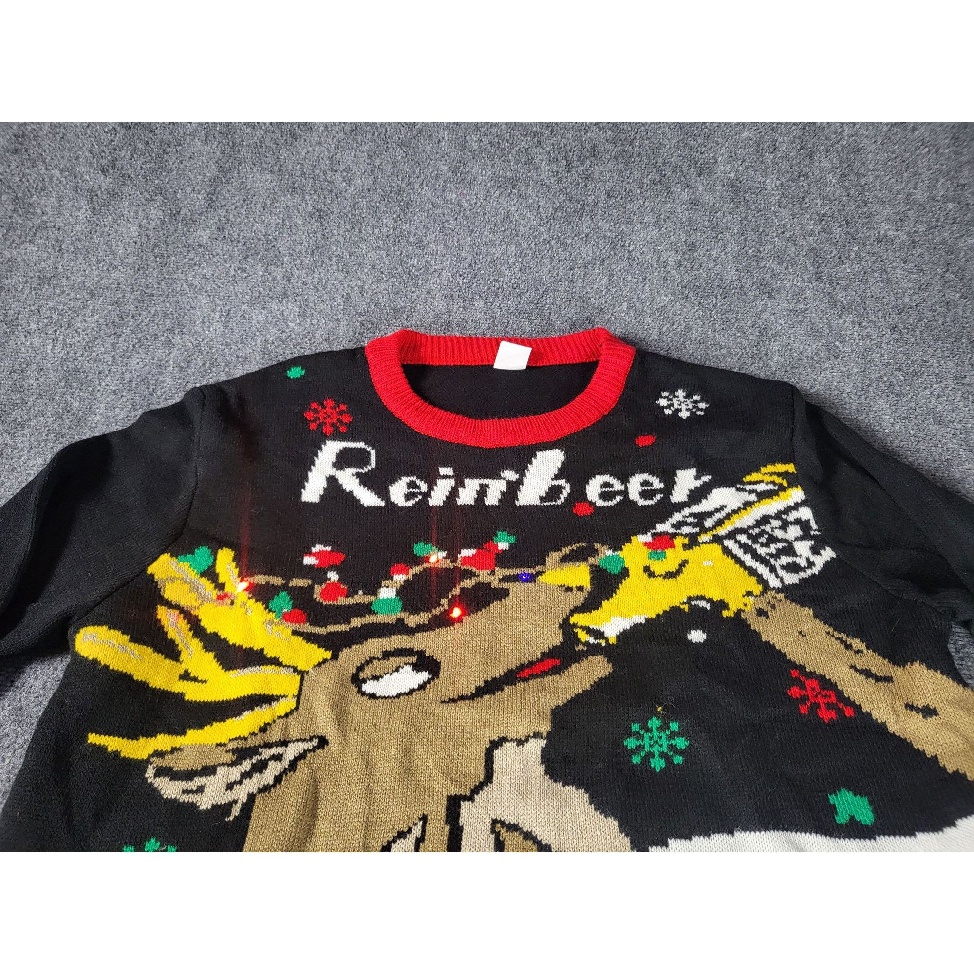 Holiday Brand Ugly Christmas Sweater Reinbeer Sweater Women Sz XL Multicol Size XL / US 12-14 / IT 48-50 - 9 Thumbnail