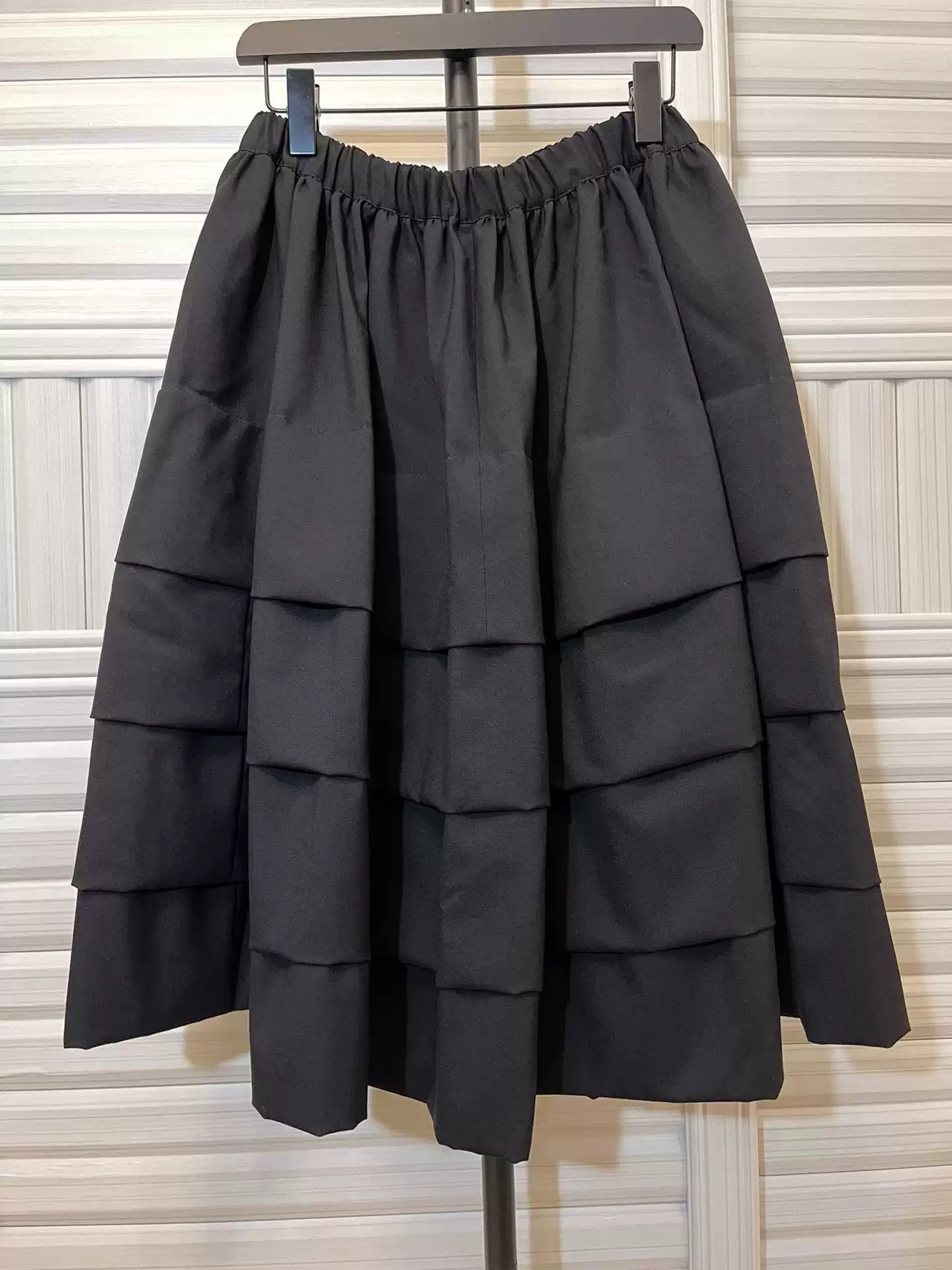 Comme des Garcons Black CDG layered Woolen Skirt 2505-Nextarrow Size 30" / US 8 / IT 44 - 2 Thumbnail