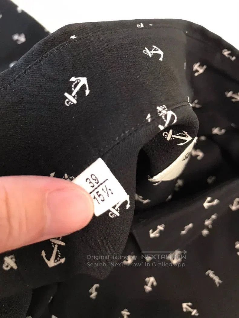 Other YSL Saint Laurent Silk Anchor Print Shirt. Size US M / EU 48-50 / 2 - 4 Thumbnail