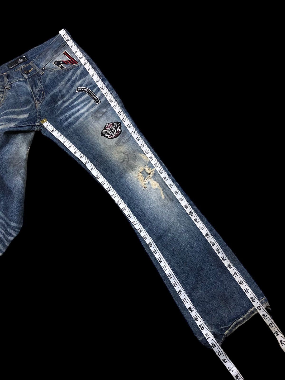 If Six Was Nine FLARED‼️‼️RIOT WASHED BLUE DENIM Size US 30 / EU 46 - 8 Thumbnail