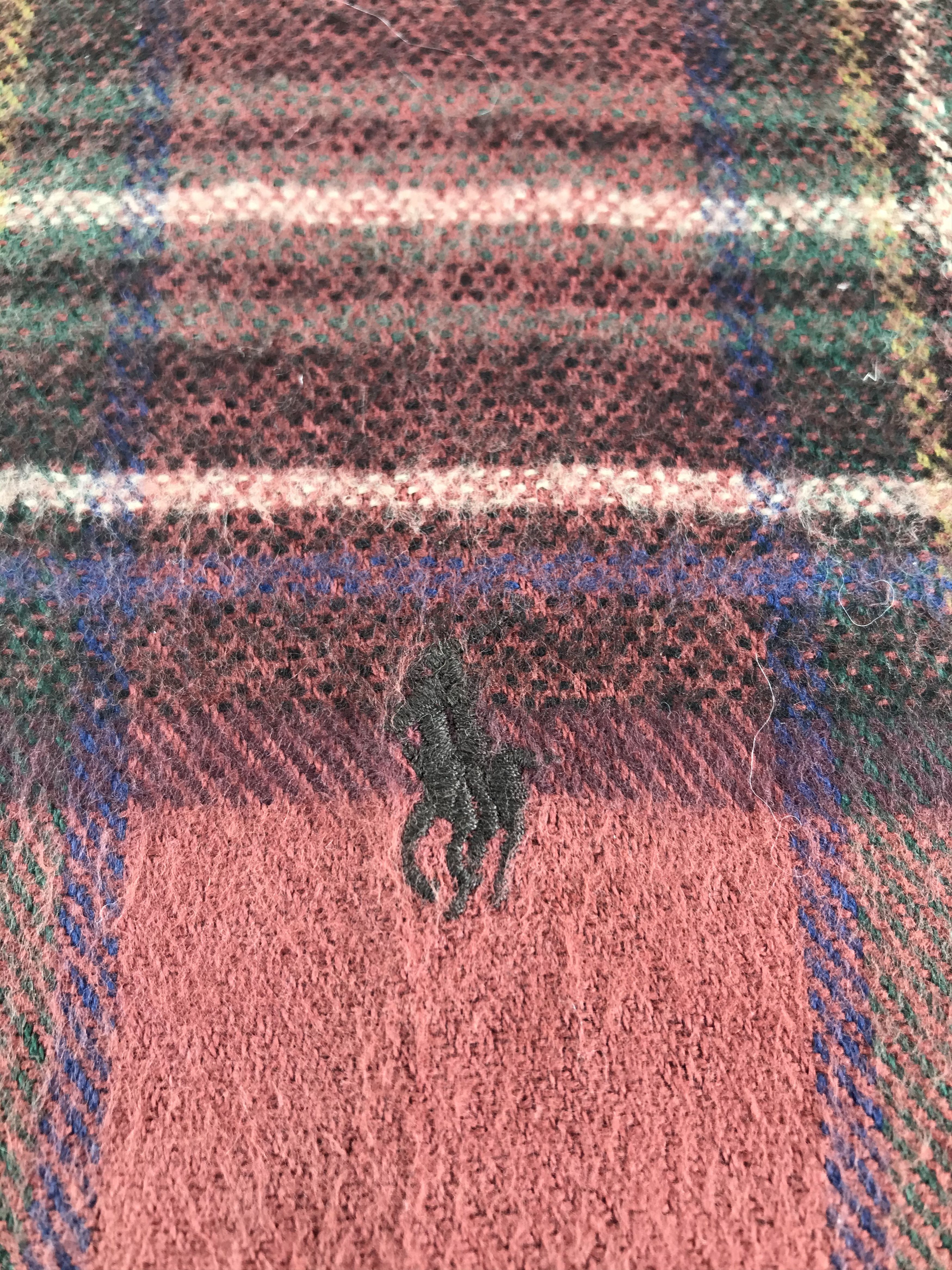 Ralph Lauren Ralph Lauren Tartan Cotton Scarf Muffler V476 Size ONE SIZE - 4 Thumbnail