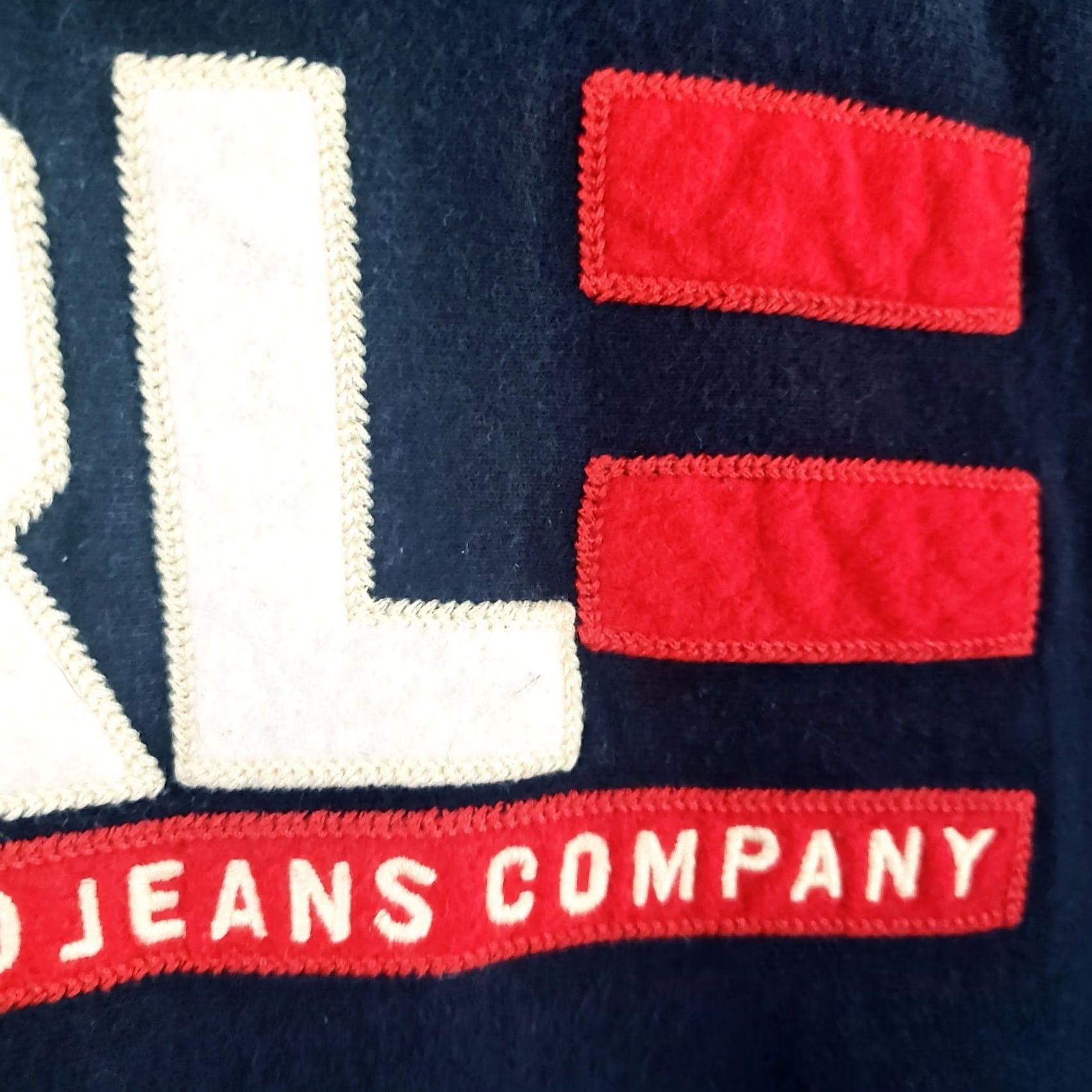 Vintage VINTAGE Polo Jeans Company Sweatshirt Crewneck Navy Blue 90s Mens Large Embroidered Logo Chest Comfort Fleece All Seasons Classic Designer Sportswear Size US L / EU 52-54 / 3 - 6 Thumbnail