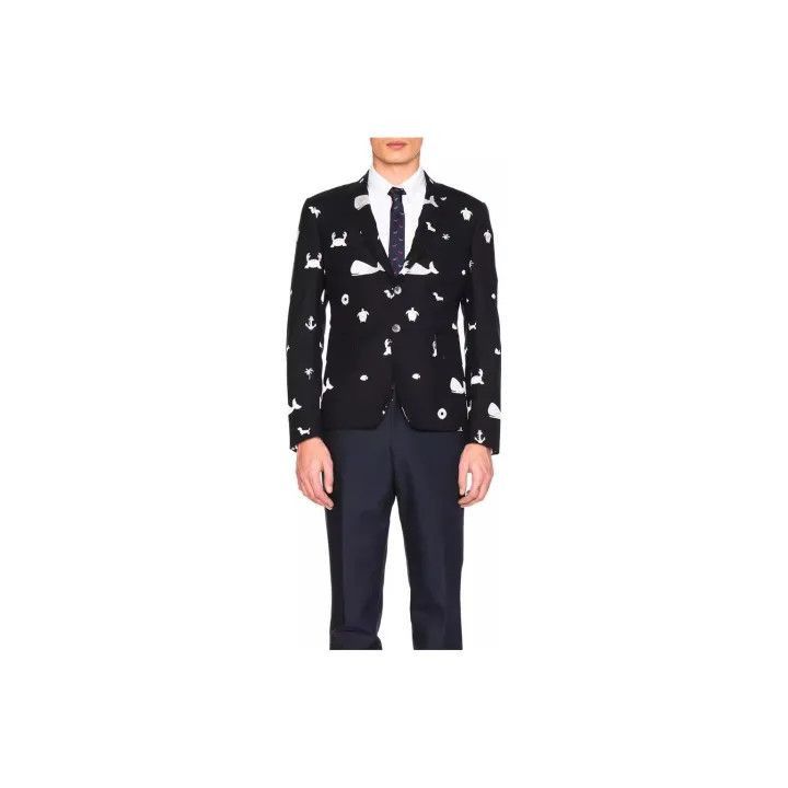 Thom Browne Thom Browne Pattern Print Single Button Suit -2507 Size US S / EU 44-46 / 1 - 7 Thumbnail