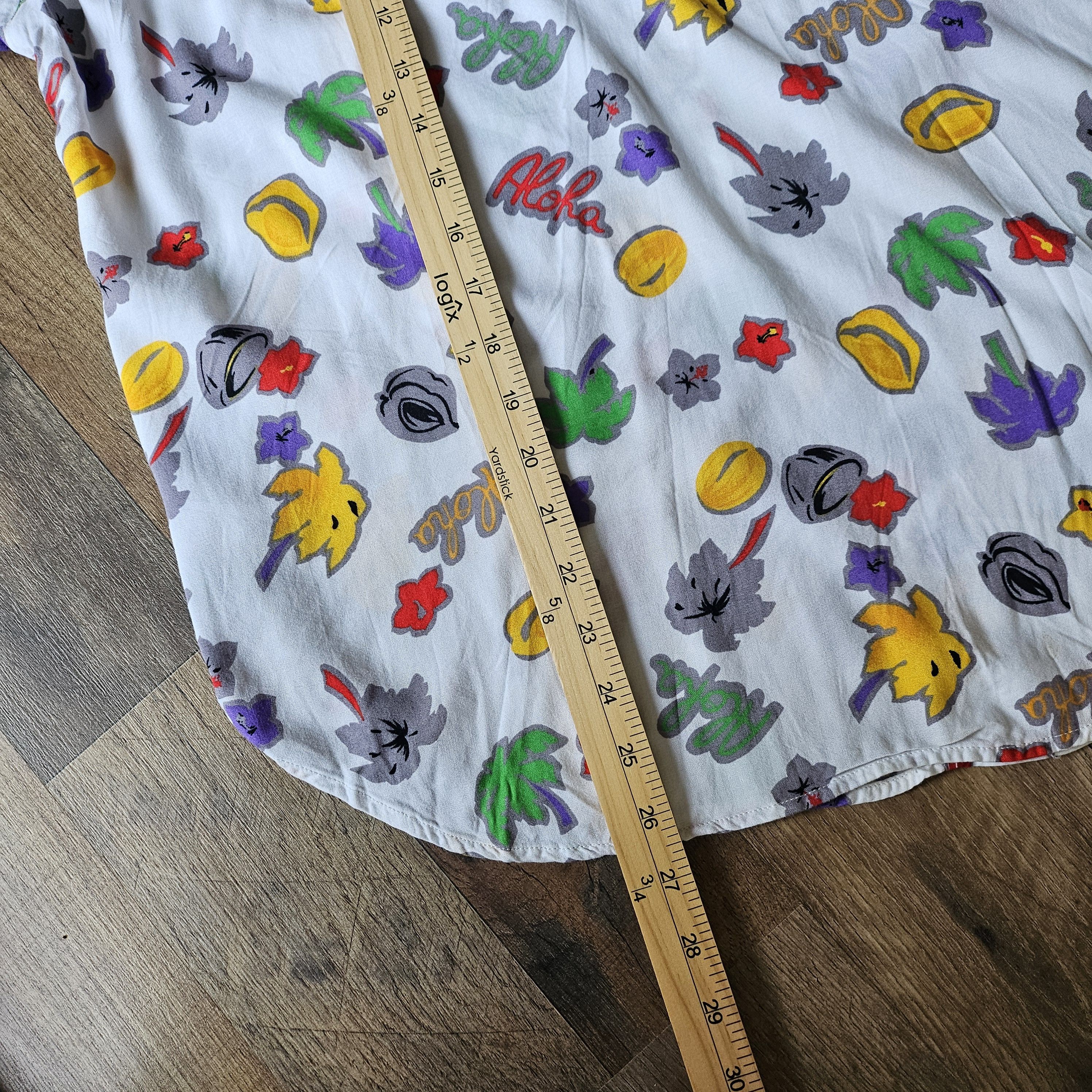 Vintage Vintage 90s Hawaiian popover shirt, women's size M Size M / US 6-8 / IT 42-44 - 7 Thumbnail