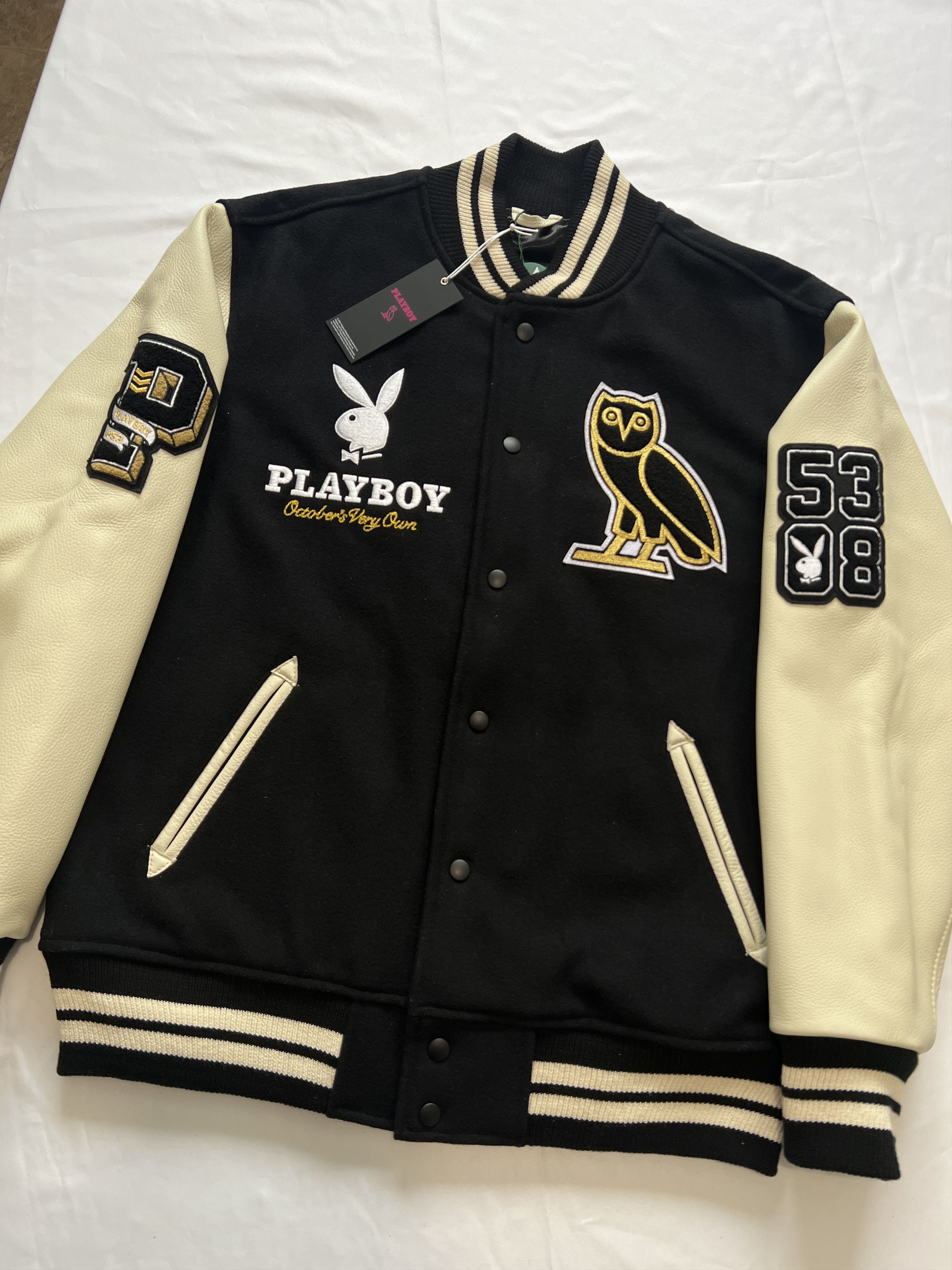 Drake OVO x Playboy Varsity Jacket Size US XL / EU 56 / 4 - 4 Thumbnail