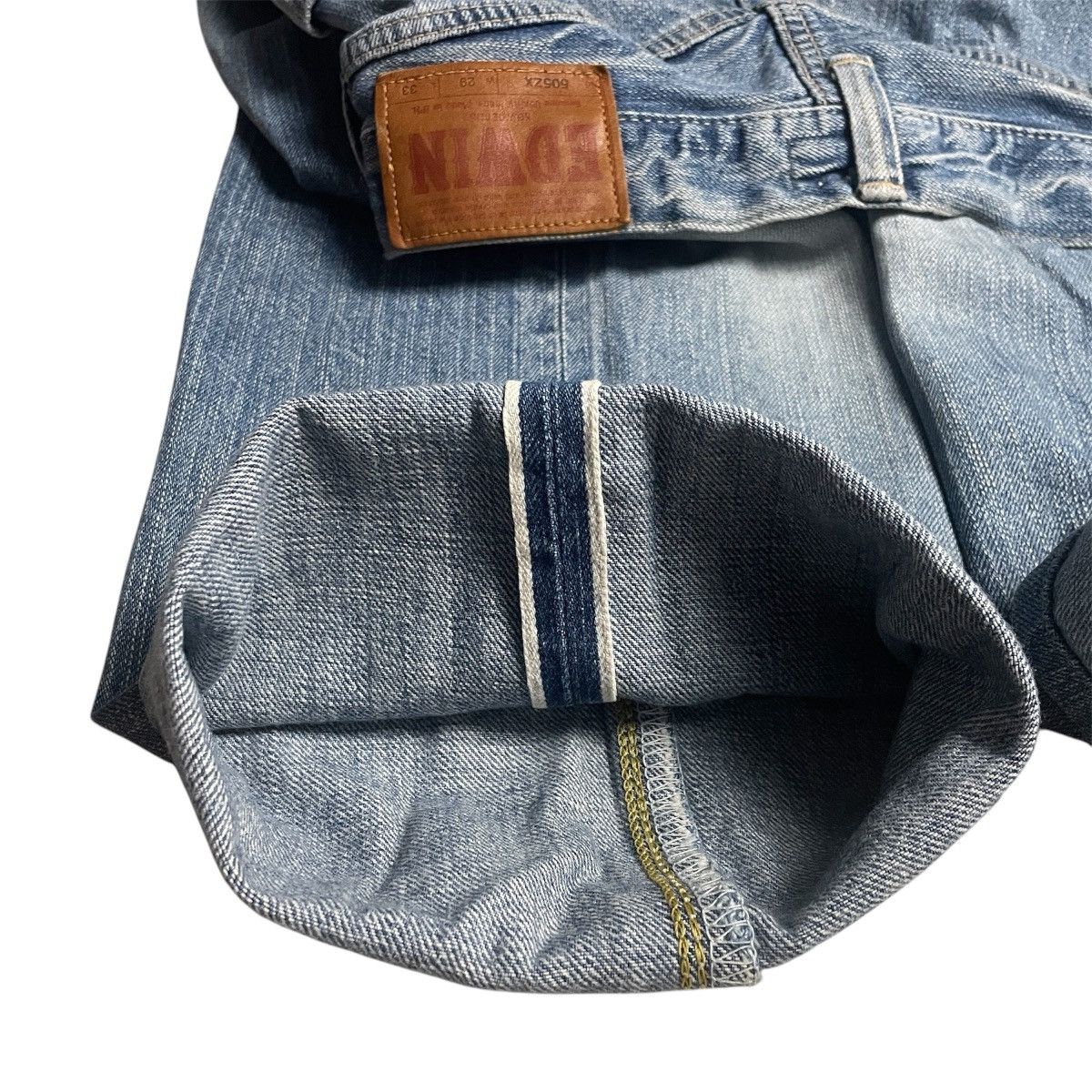DENIM TEARS × Edwin Vintage❤️‍🔥EDWIN 505ZX Selvedge Denim Size US 30 / EU 46 - 9 Thumbnail