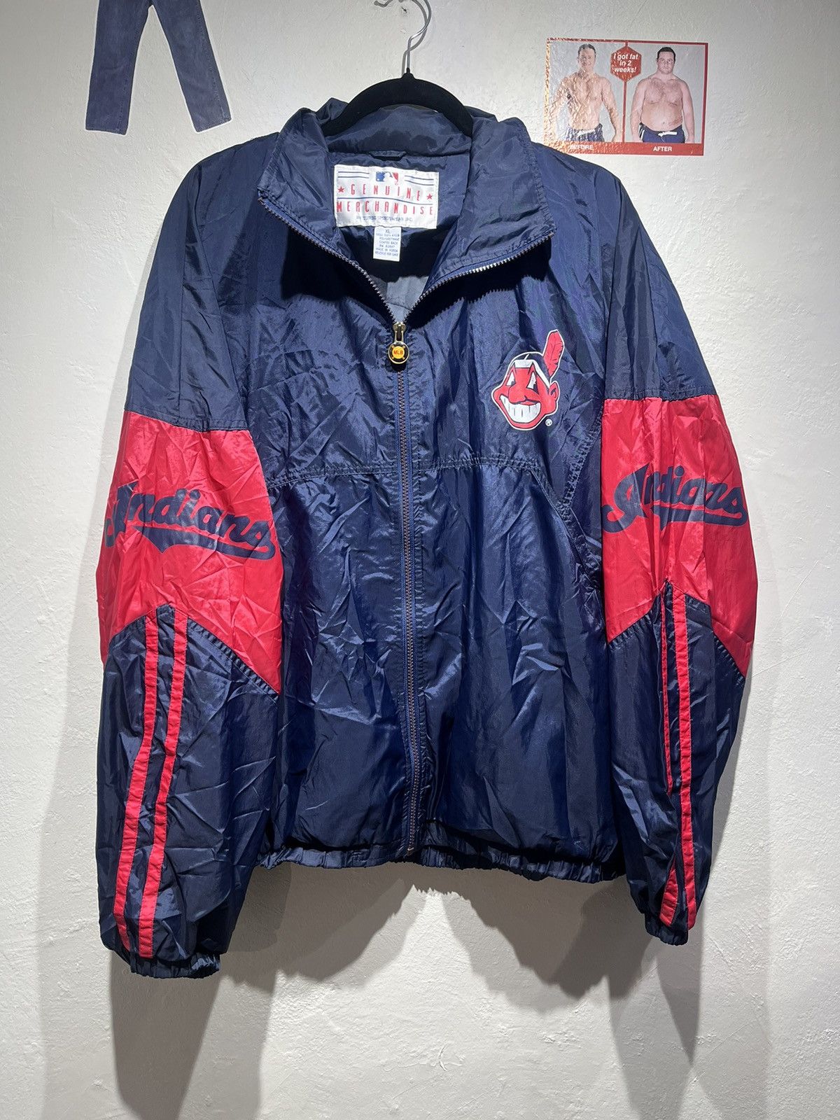 MLB × Vintage Vintage Indians windbreaker Size US XL / EU 56 / 4 - 1 Thumbnail