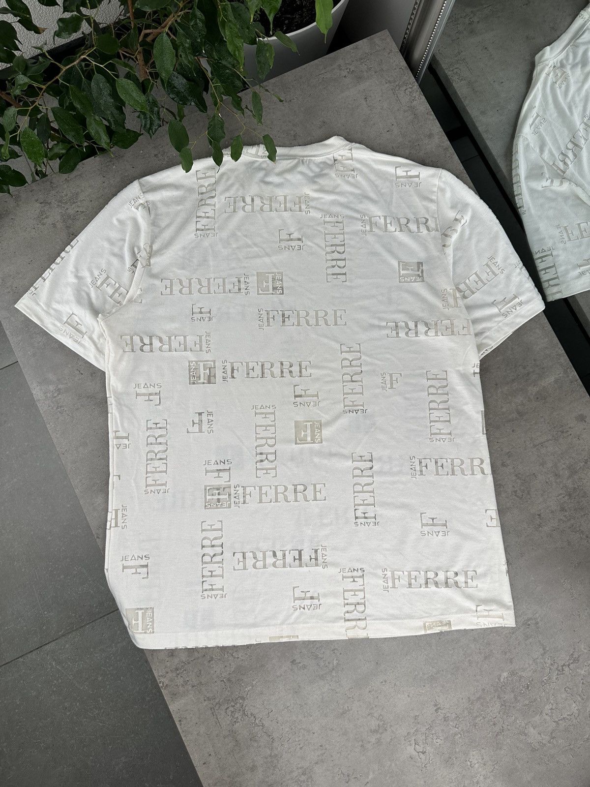 Ferre Ferre Vintage Monogram T-Shirt Size US XXL / EU 58 / 5 - 8 Thumbnail