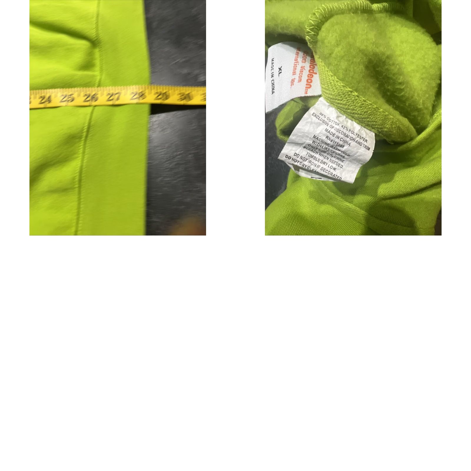Nickelodeon Nickelodeon Ninja Turtles Full Zip Hoodie Unisex XL Green Orange Sweater Winter Unisex Size XL Size US XL / EU 56 / 4 - 9 Thumbnail