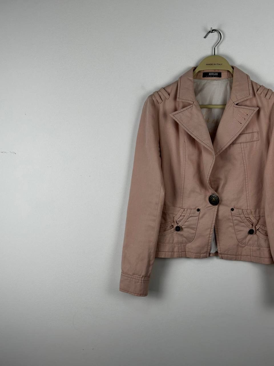 Morgan Homme × Vintage Morgan de Toi Avant Garde Y2K Pink Blazer Jacket Size S / US 4 / IT 40 - 2 Thumbnail