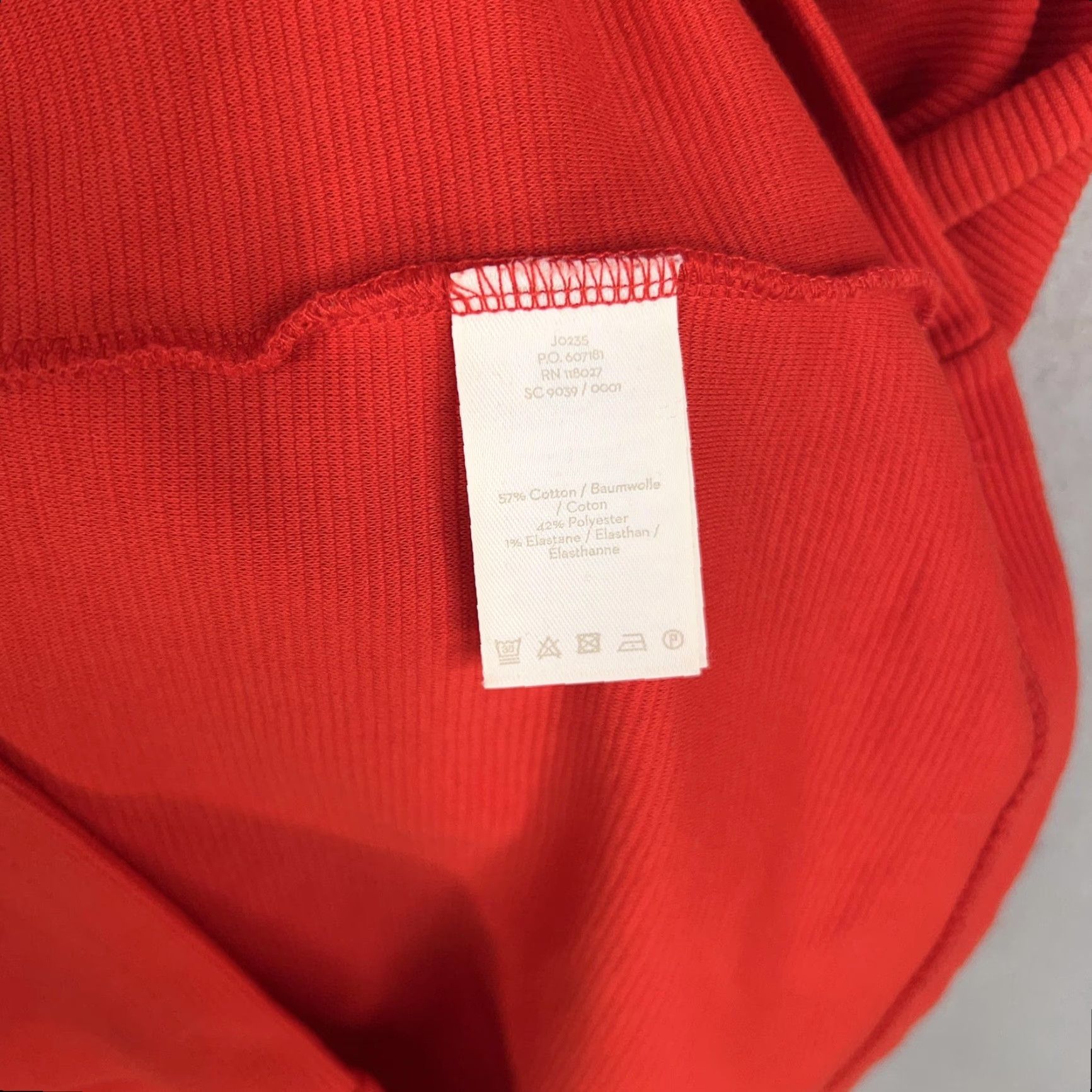 Boden Boden Dress Womens 2 Red V Neck Ottoman Rib Pockets Minimal Quiet Luxury Office Dress Size XS / US 0-2 / IT 36-38 - 6 Thumbnail