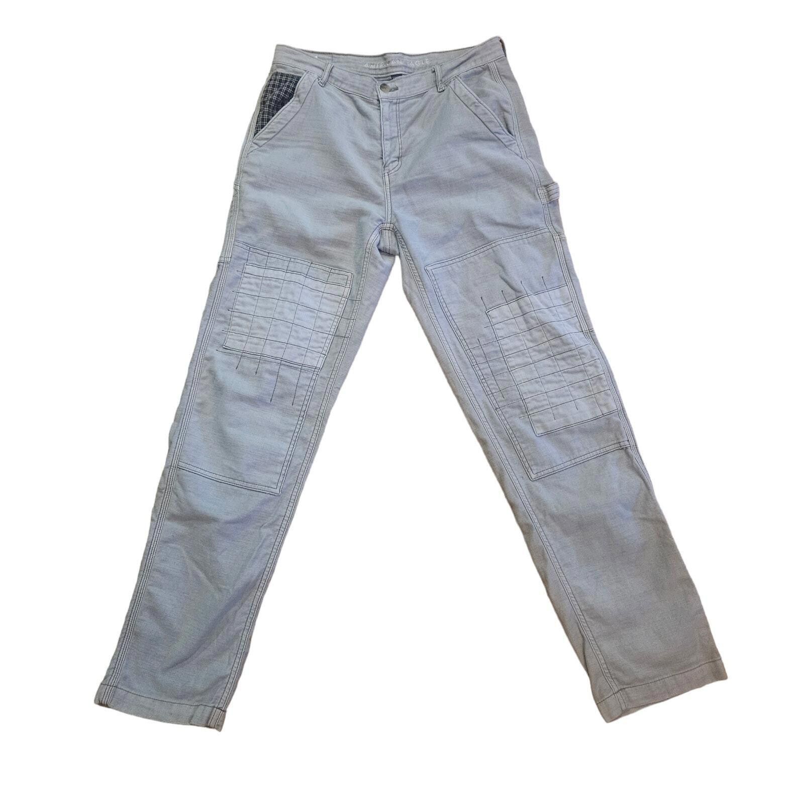 American Eagle Outfitters American Eagle Carpenter Pants Stretch Straight Leg Size 8 Size 30" / US 8 / IT 44 - 1 Thumbnail
