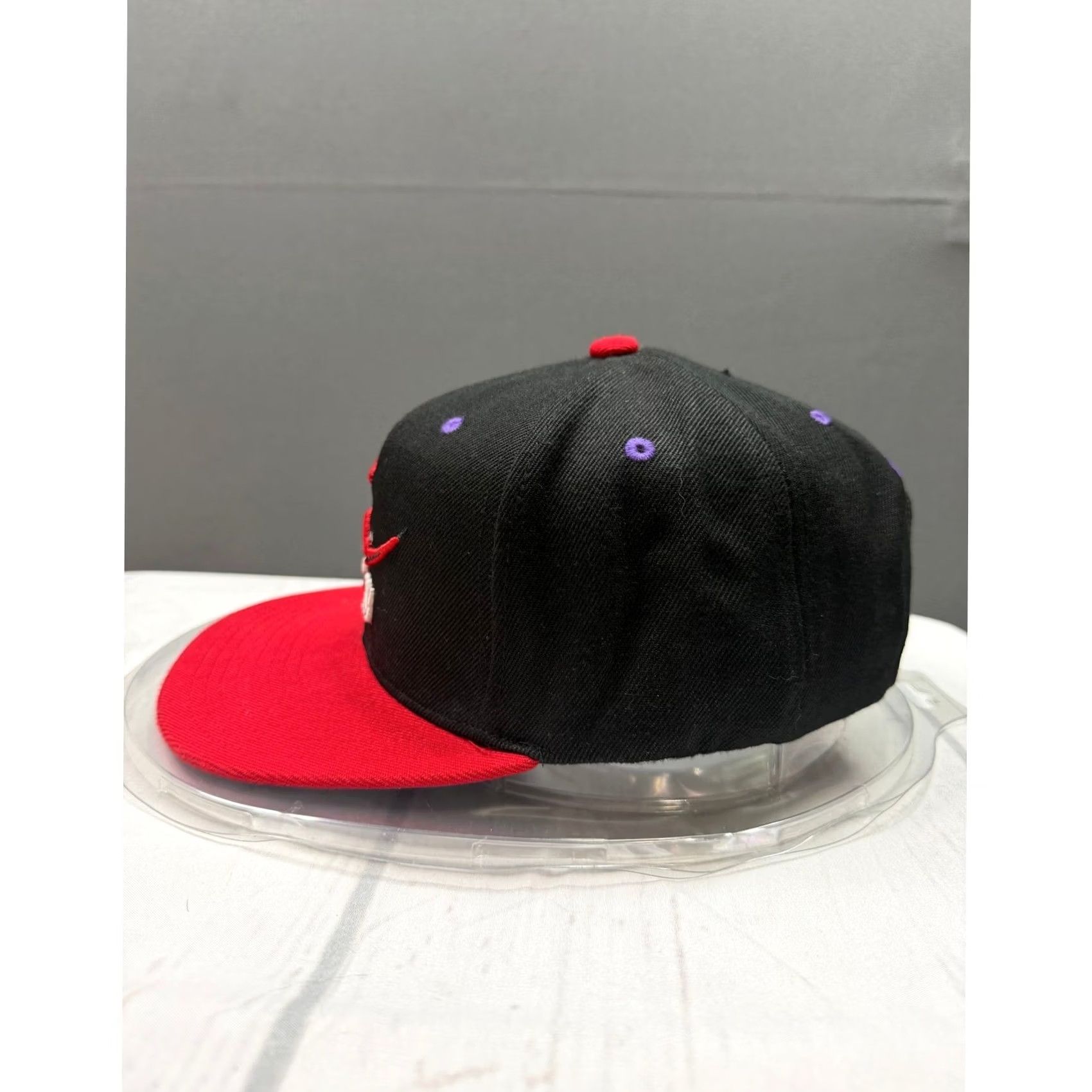 Mitchell & Ness Mitchell & Ness Toronto Raptors Snapback Hat Mens Black Red HWC OSFA Size ONE SIZE - 3 Thumbnail