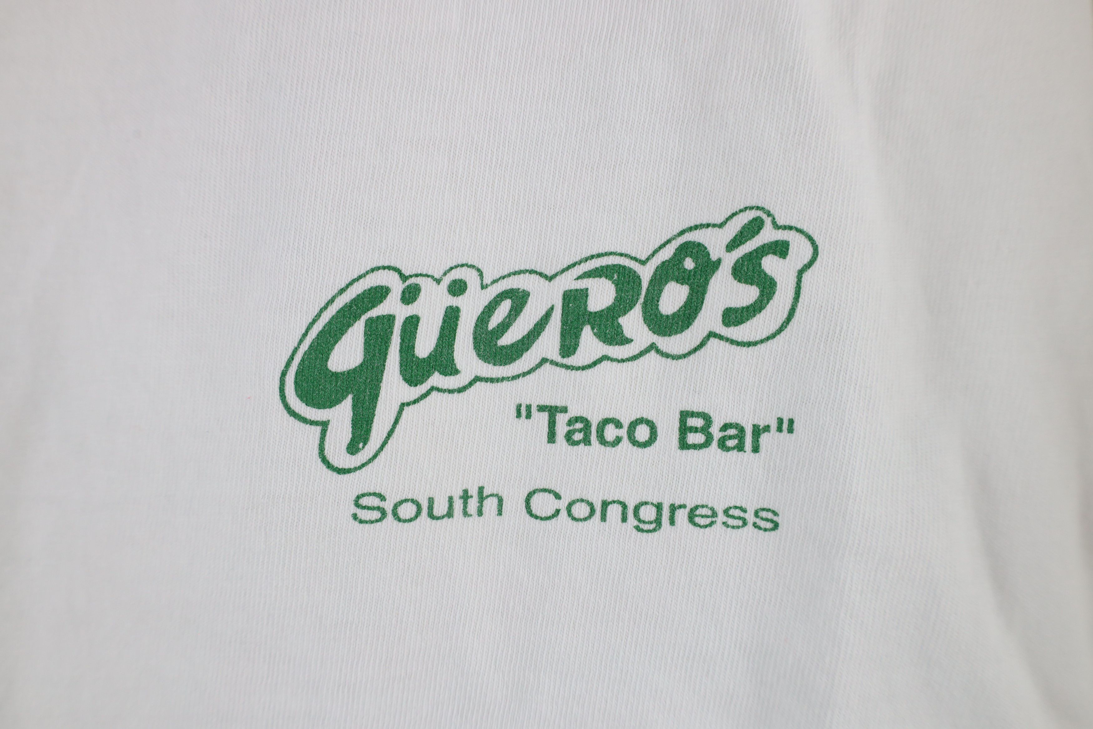 Vintage Vintage 90s Taco Bar Austin Texas Short Sleeve T-Shirt Size US L / EU 52-54 / 3 - 4 Thumbnail