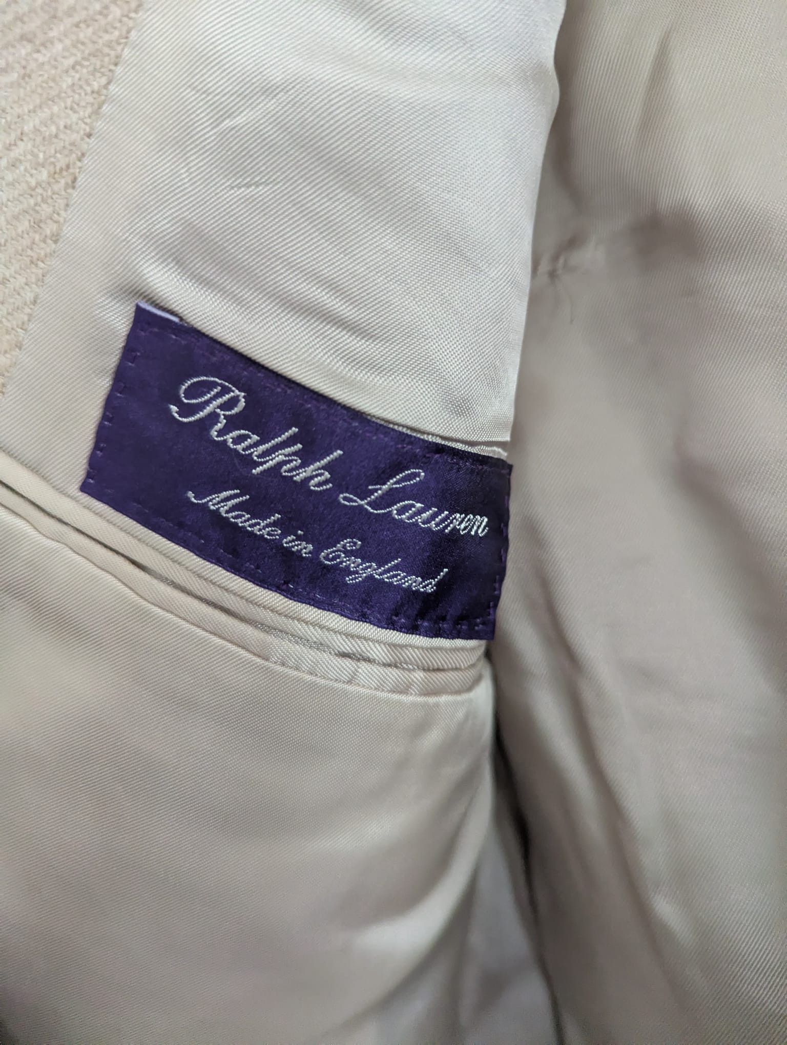 Ralph Lauren Purple Label Vintage 100% Camel Hair Blazer Size 42L - 4 Thumbnail