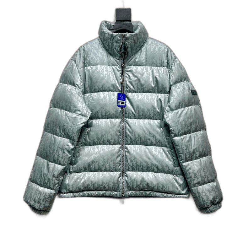 Dior DIOR Oblique Silver Logo Down Jacket Size US XXL / EU 58 / 5 - 1 Thumbnail