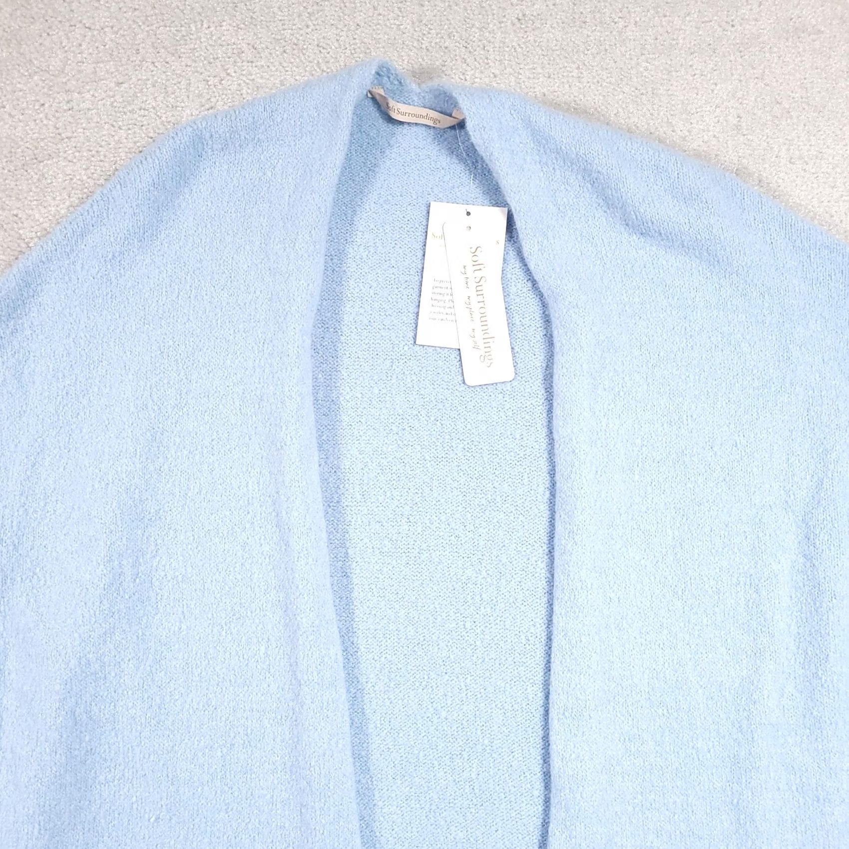 Soft Surroundings Soft Surroundings Knit Lightweight Long Duster Cardigan Sweater Women's S/M Blue Size M / US 6-8 / IT 42-44 - 3 Thumbnail
