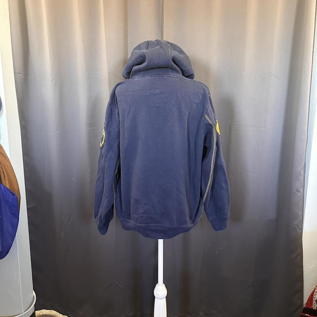 Designer Vintage Majestic Buffalo Sabres Navy and Yellow Hoodie Size US M / EU 48-50 / 2 - 2 Thumbnail
