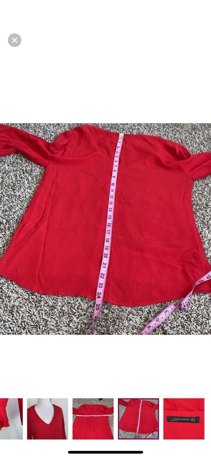Zara Zara small ruffle sleeves blouse Size S / US 4 / IT 40 - 3 Thumbnail