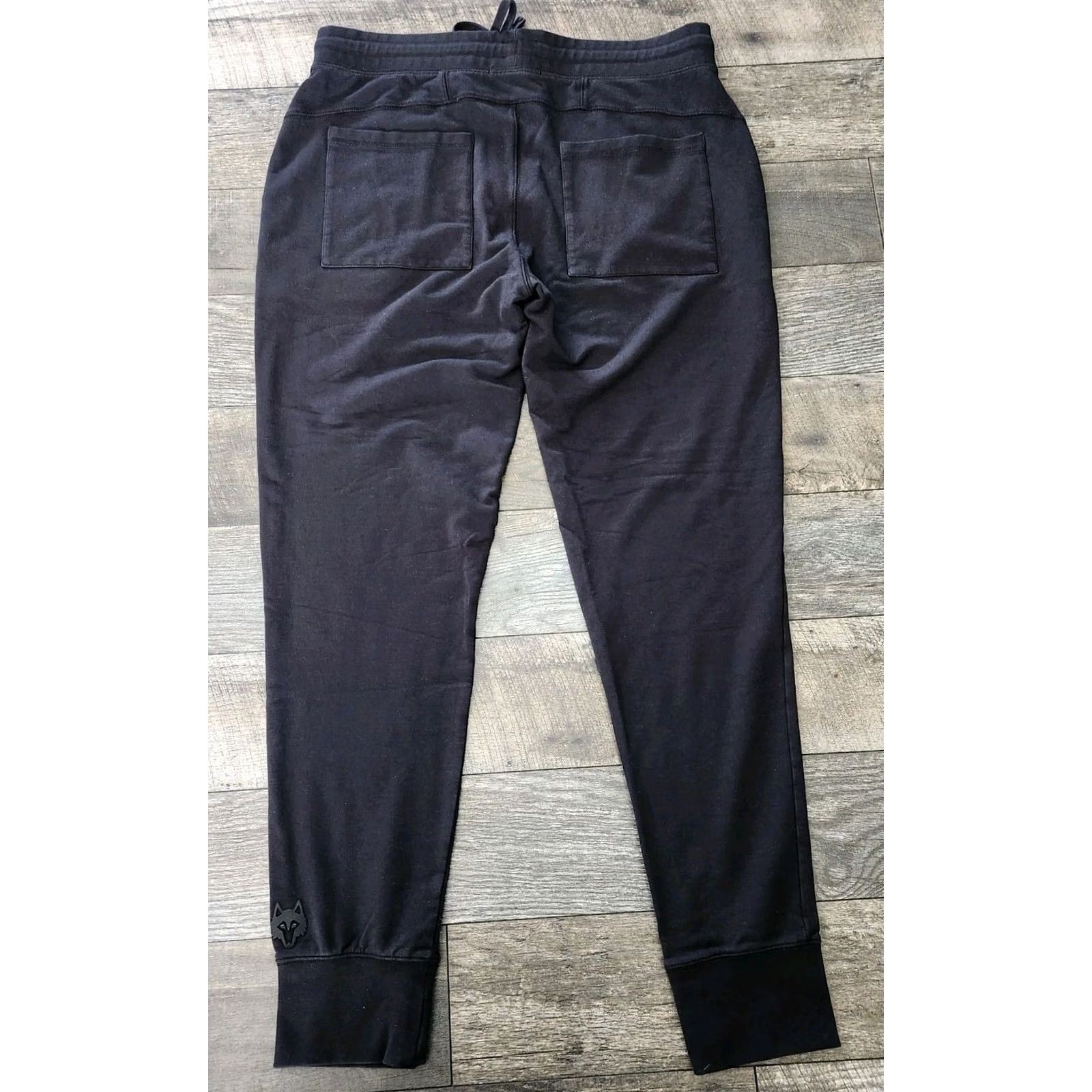 Vintage Greyson Sweatpants Joggers Mens Large Black Fleece Drawstring Athletic Gym Regular Straight Pockets Logo Size US 33 - 4 Thumbnail