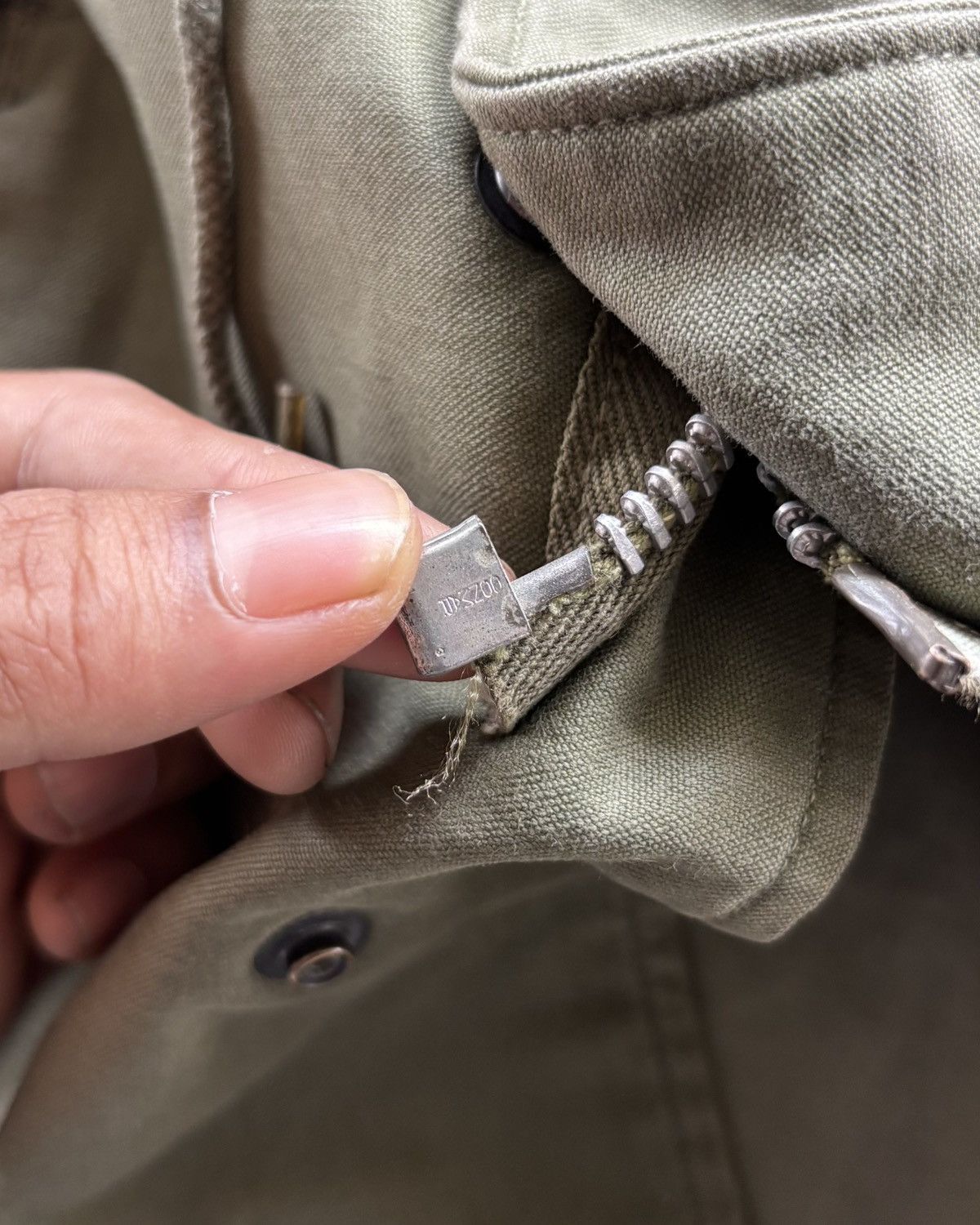 Vintage 50s U.S Army OG Military Parkas Jacket With Emblem Size US M / EU 48-50 / 2 - 4 Thumbnail