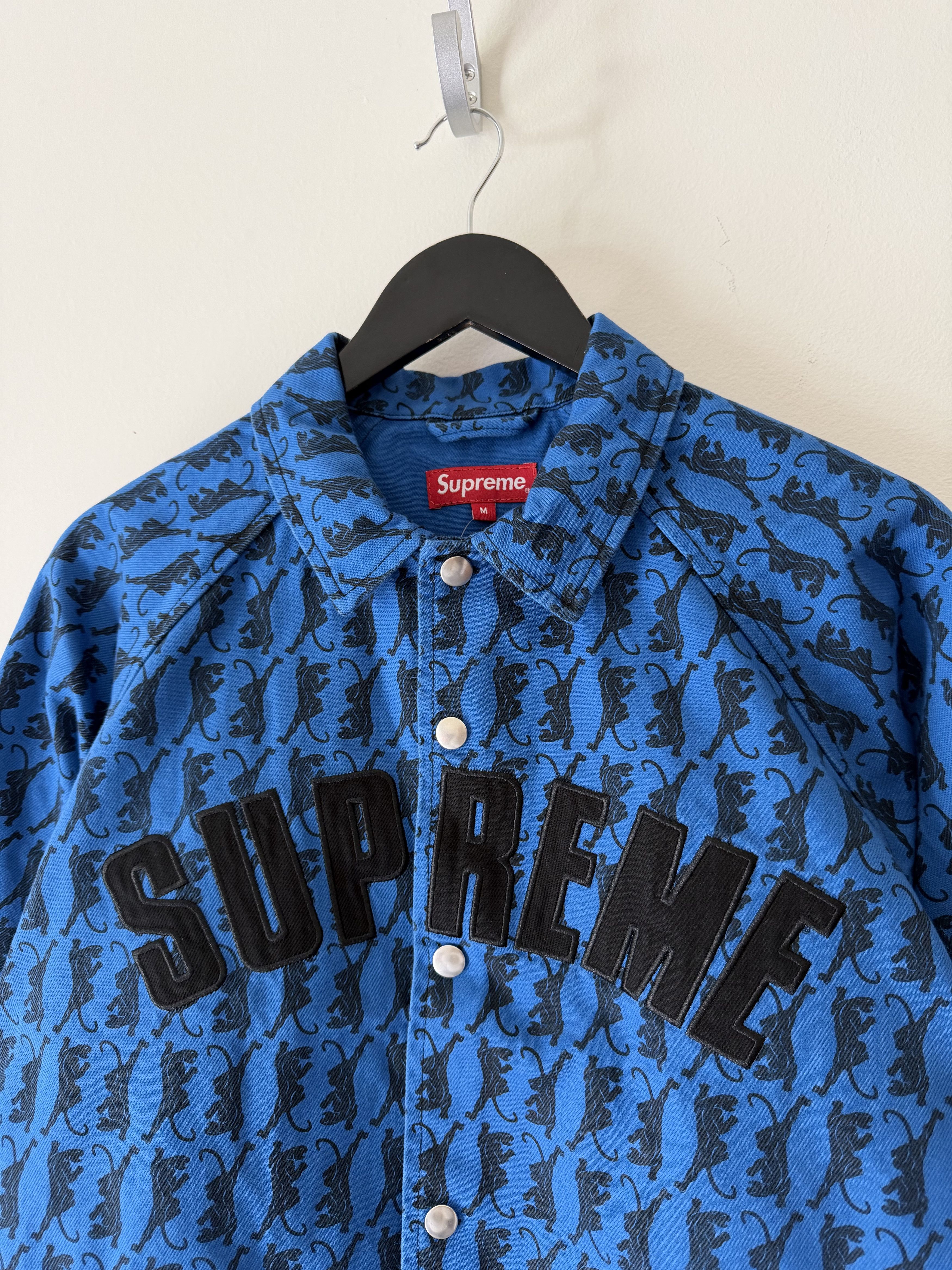 Supreme Supreme Snap Front Twill Jacket in Blue Panther Size US M / EU 48-50 / 2 - 2 Thumbnail
