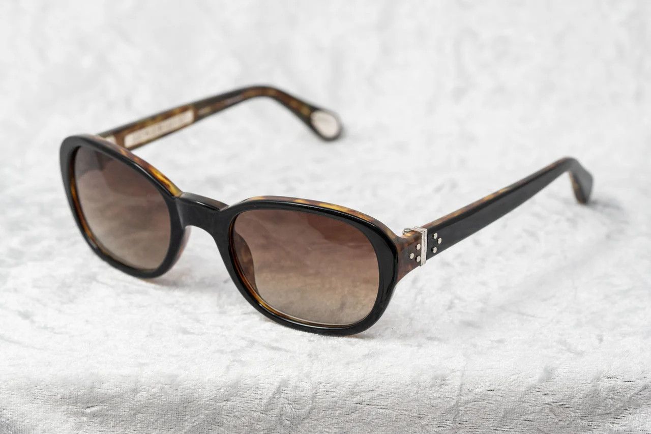 Ann Demeulemeester Ann Demeulemeester Sunglasses Oval Black and Brown Graduated Size ONE SIZE - 13 Thumbnail