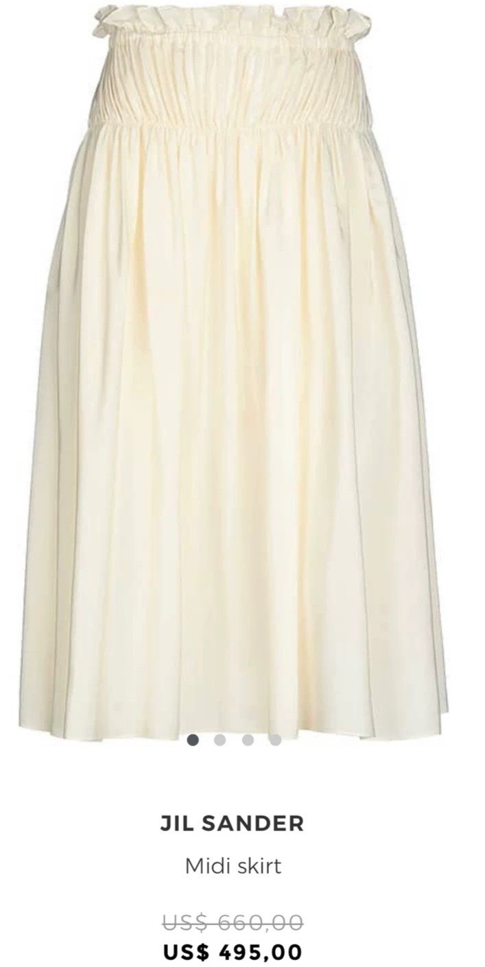 Jil Sander Jil Sander Light yellow pleated dress Size 4XL / US 24-26 - 6 Thumbnail