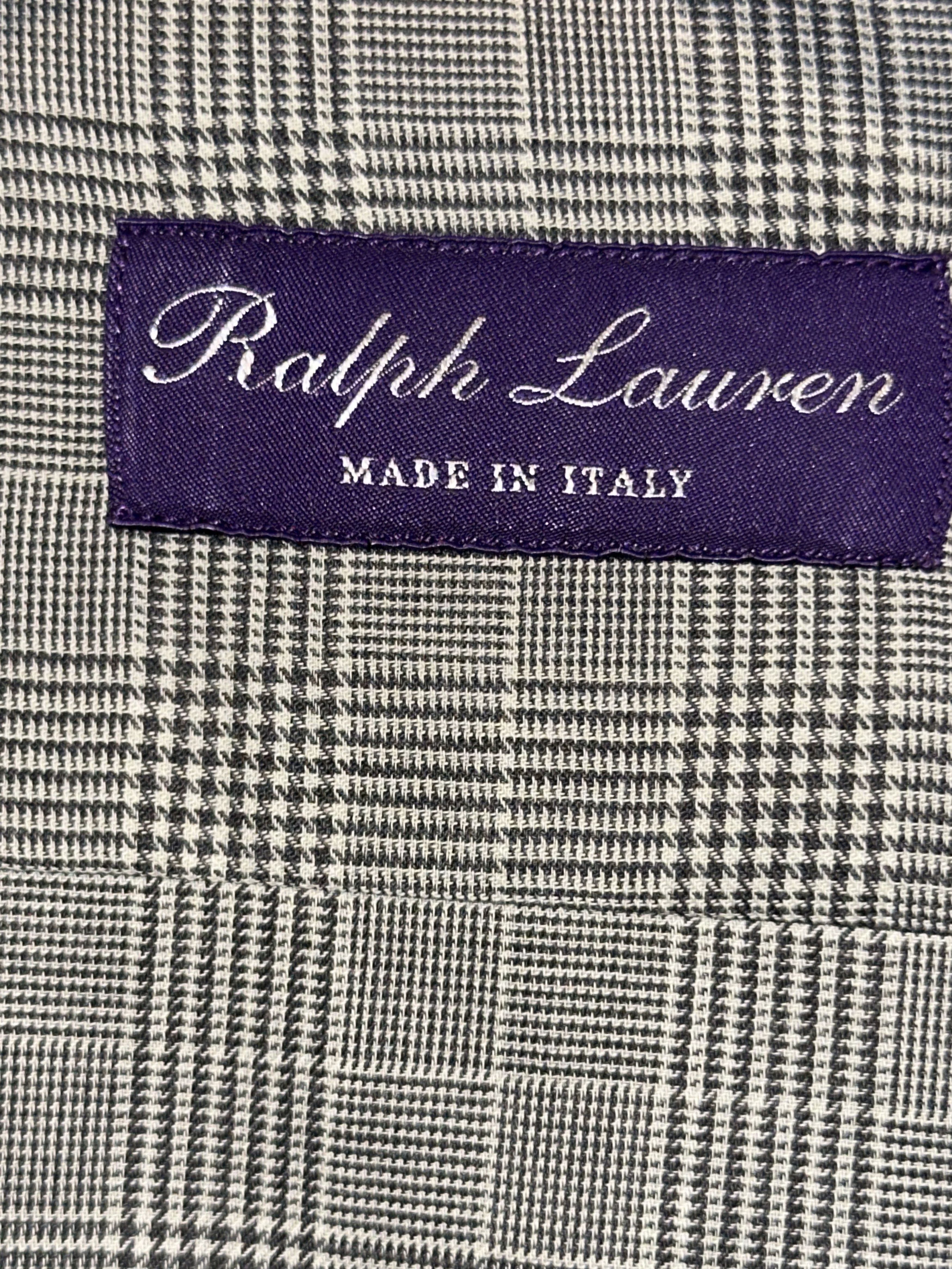Ralph Lauren Purple Label Gray Cotton Glen Check Long Sleeve Sport Shirt $595 2x Size US XXL / EU 58 / 5 - 5 Thumbnail