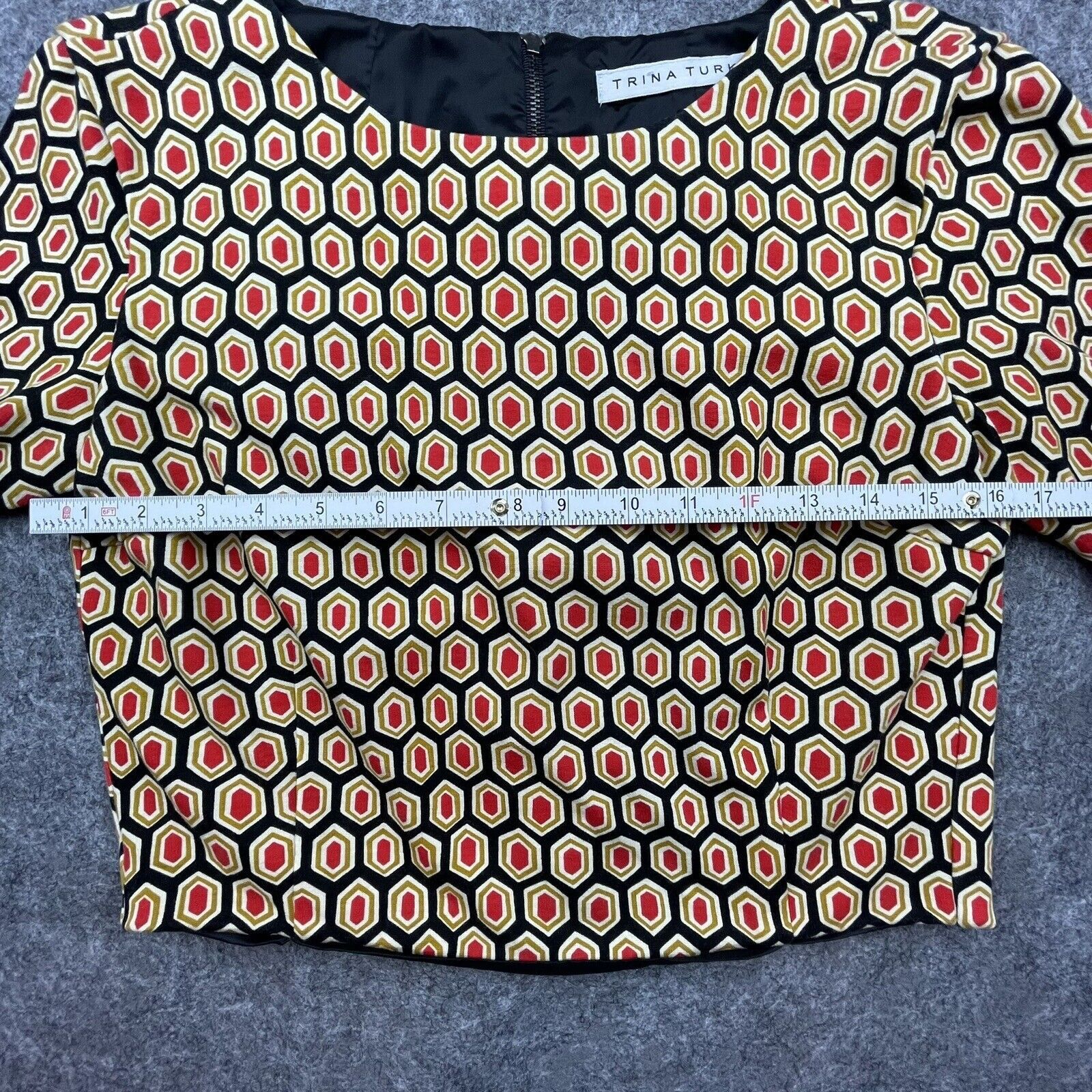 Trina Turk Trina Turk Shirt Womens Small Boxy Crop Structured Lined Size S / US 4 / IT 40 - 5 Thumbnail