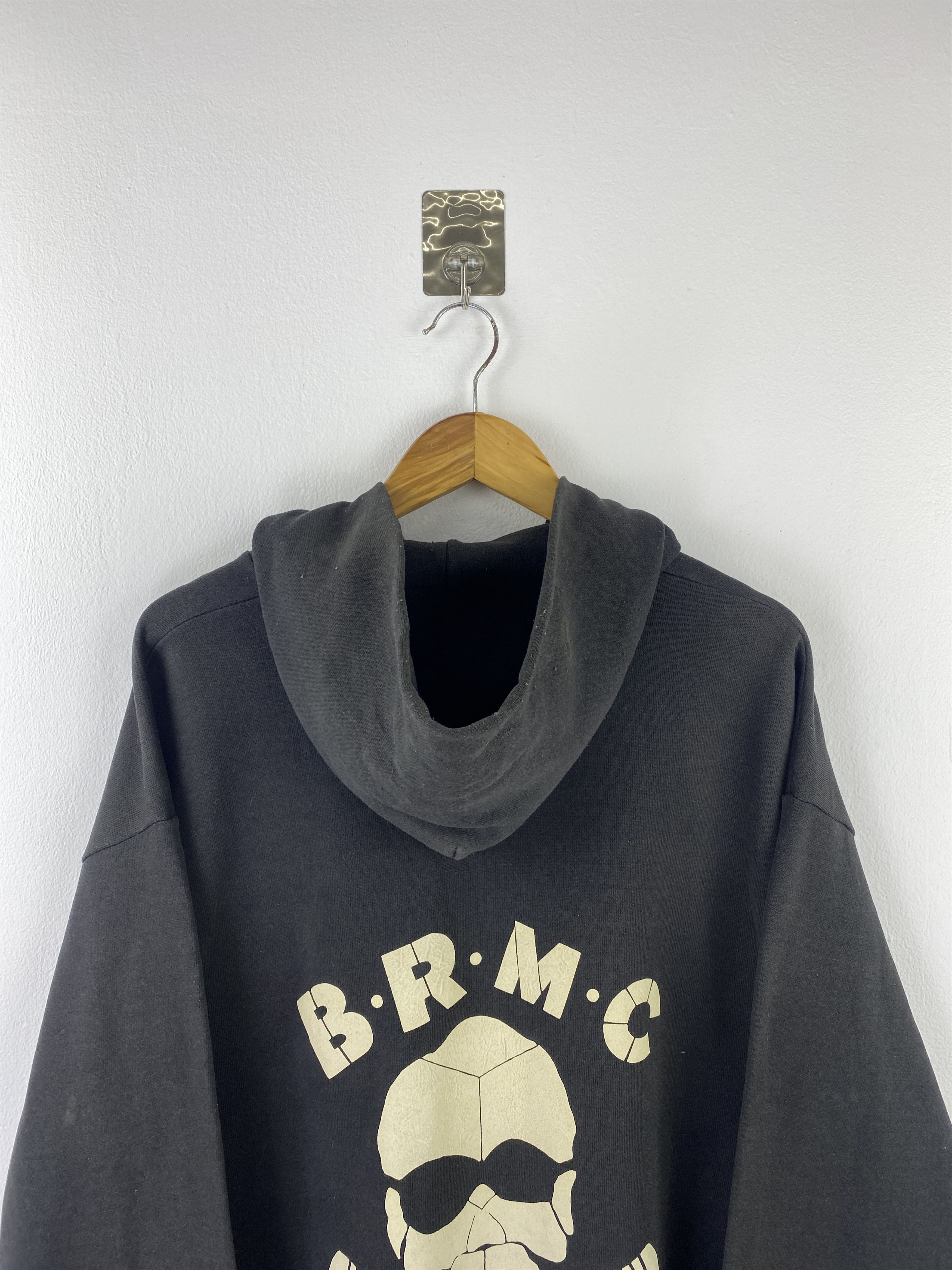 Lee Vintage 90s Lee BMRC Biker Style Zipper Up Hoodie SH0445 Size US XL / EU 56 / 4 - 2 Thumbnail
