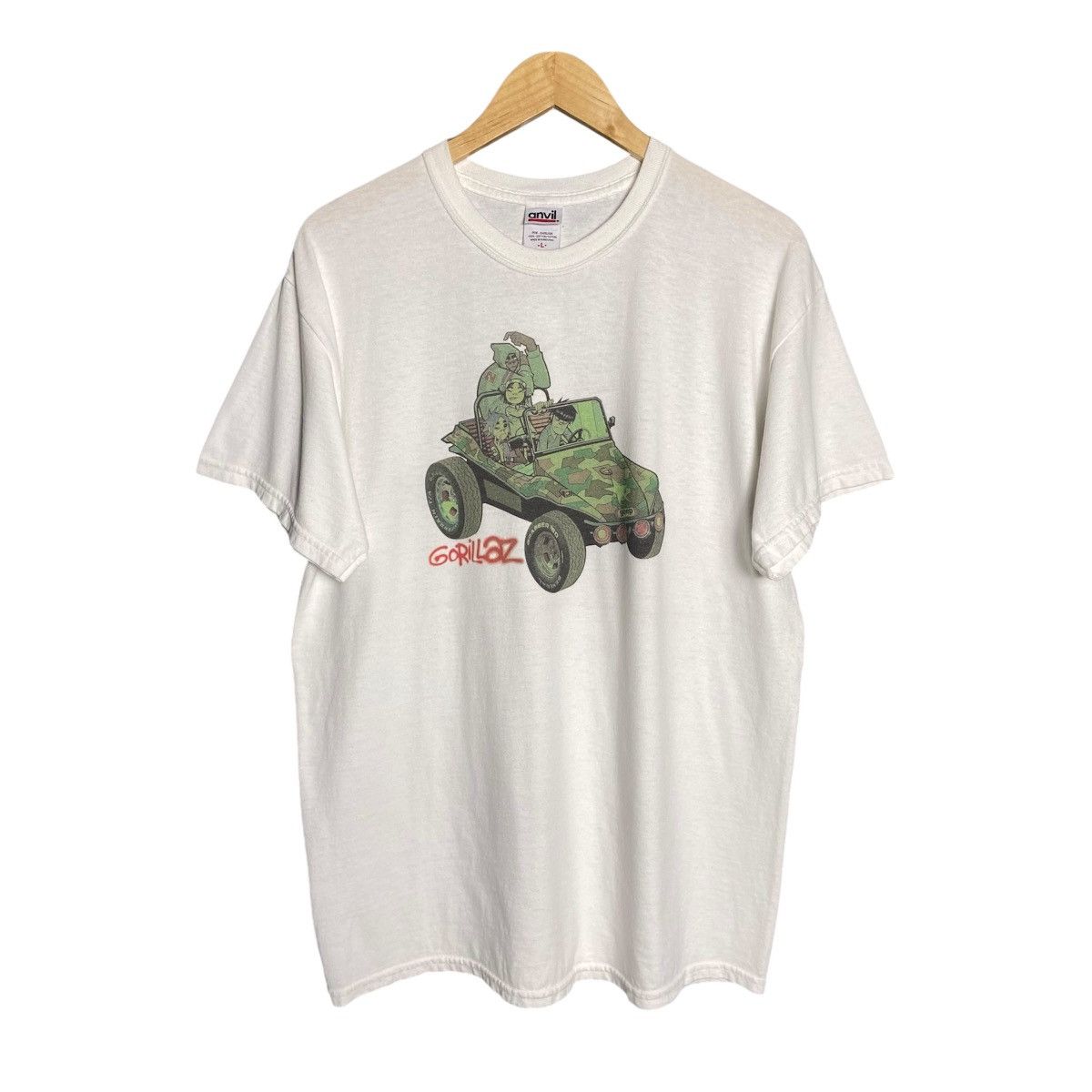 Band Tees Vintage 2000s Gorillaz Geep Band Tee / Y2K Jeep T-Shirt Size US L / EU 52-54 / 3 - 2 Thumbnail