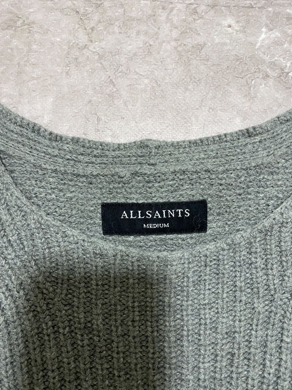 Allsaints Rare Allsaints Mens Distressed Knit Nylon/Wool Sweatshirt Size US M / EU 48-50 / 2 - 7 Thumbnail