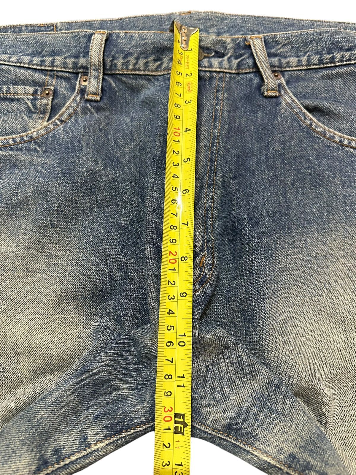 Japanese Brand Vintage Japanese Brand Faded Wash Distressed Baggy Jeans Size US 34 / EU 50 - 15 Thumbnail