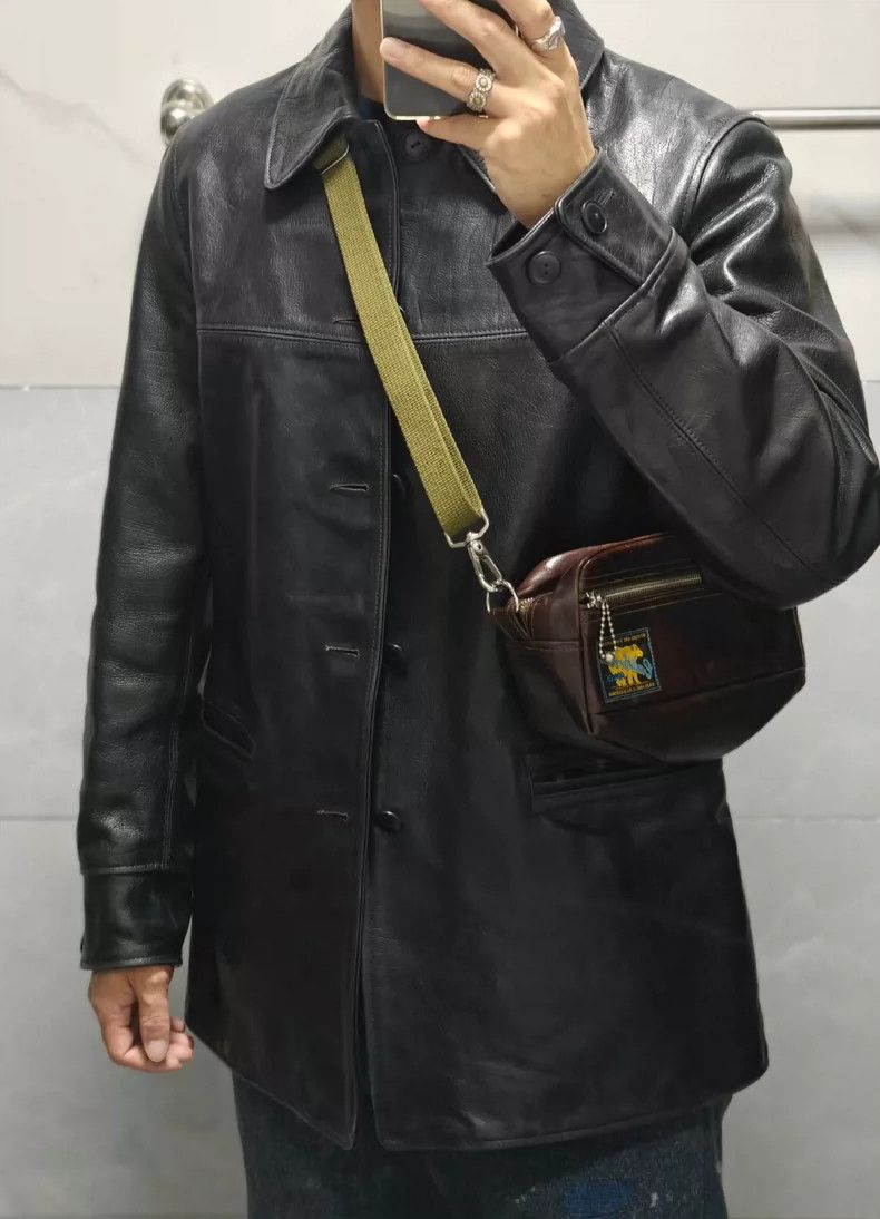 The Real McCoy's The Real McCoy'sVintage Kenmoto period black leather coat 2 Size US M / EU 48-50 / 2 - 8 Thumbnail