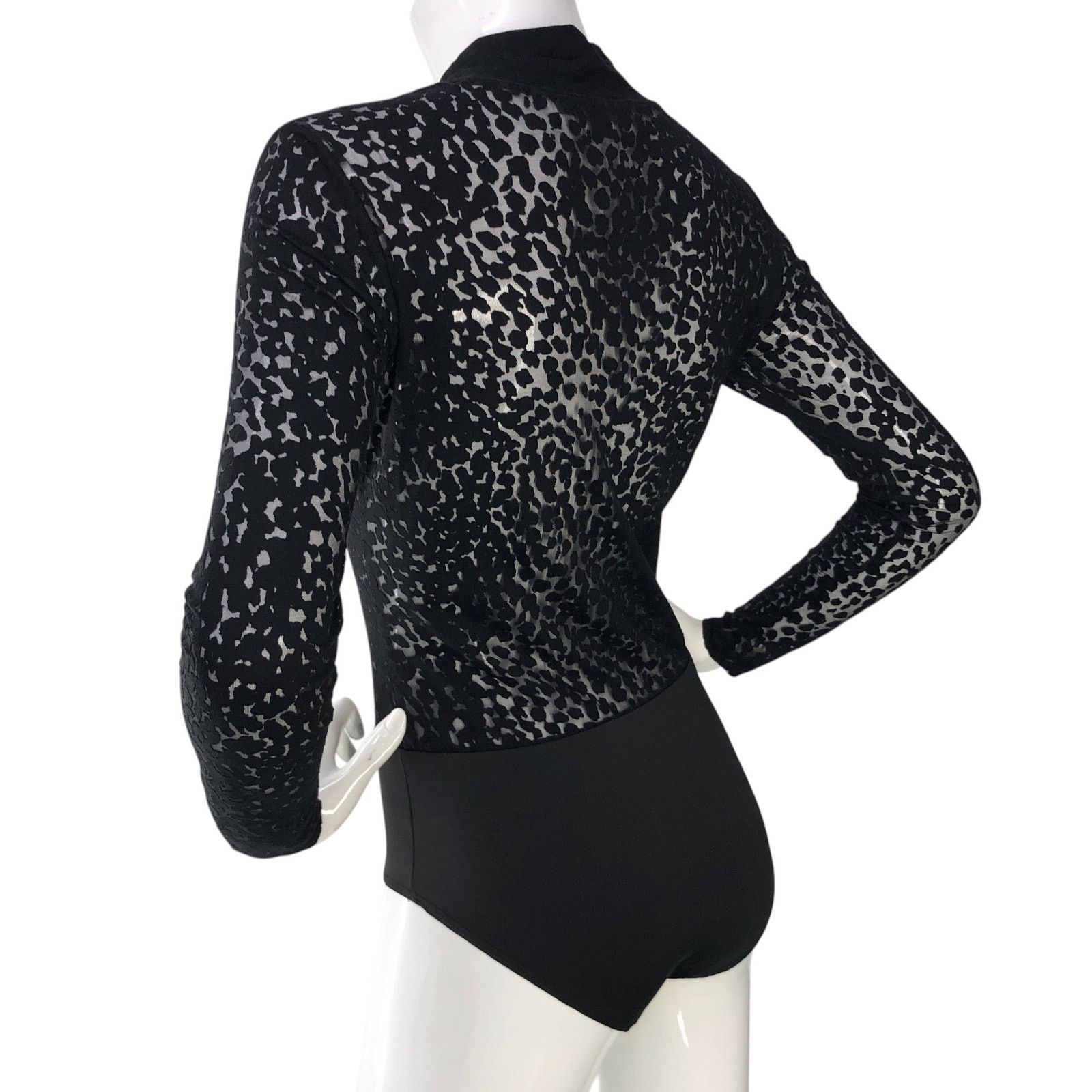 Allsaints ALLSAINTS All Saints Size 0 Bodysuit Bela Leopard Top Black Size XS / US 0-2 / IT 36-38 - 7 Thumbnail