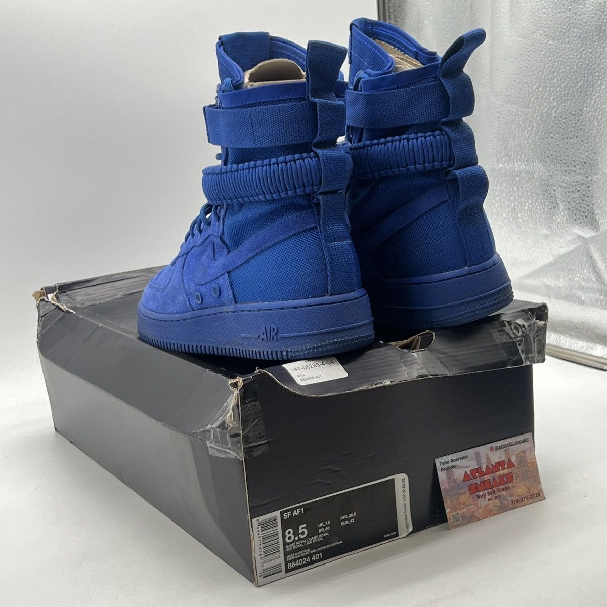 Nike Sf Air Force 1 game royal Size US 8.5 / EU 41-42 - 4 Thumbnail