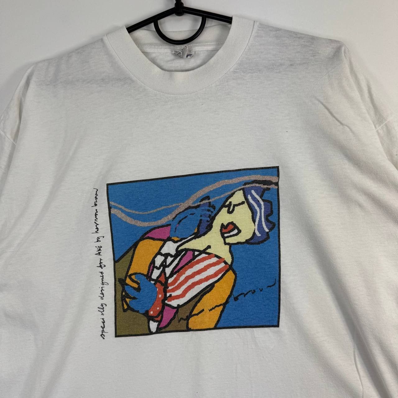 Other Vintage Abstract Art Graphic T-Shirt White Men Size XL Size US XL / EU 56 / 4 - 2 Thumbnail