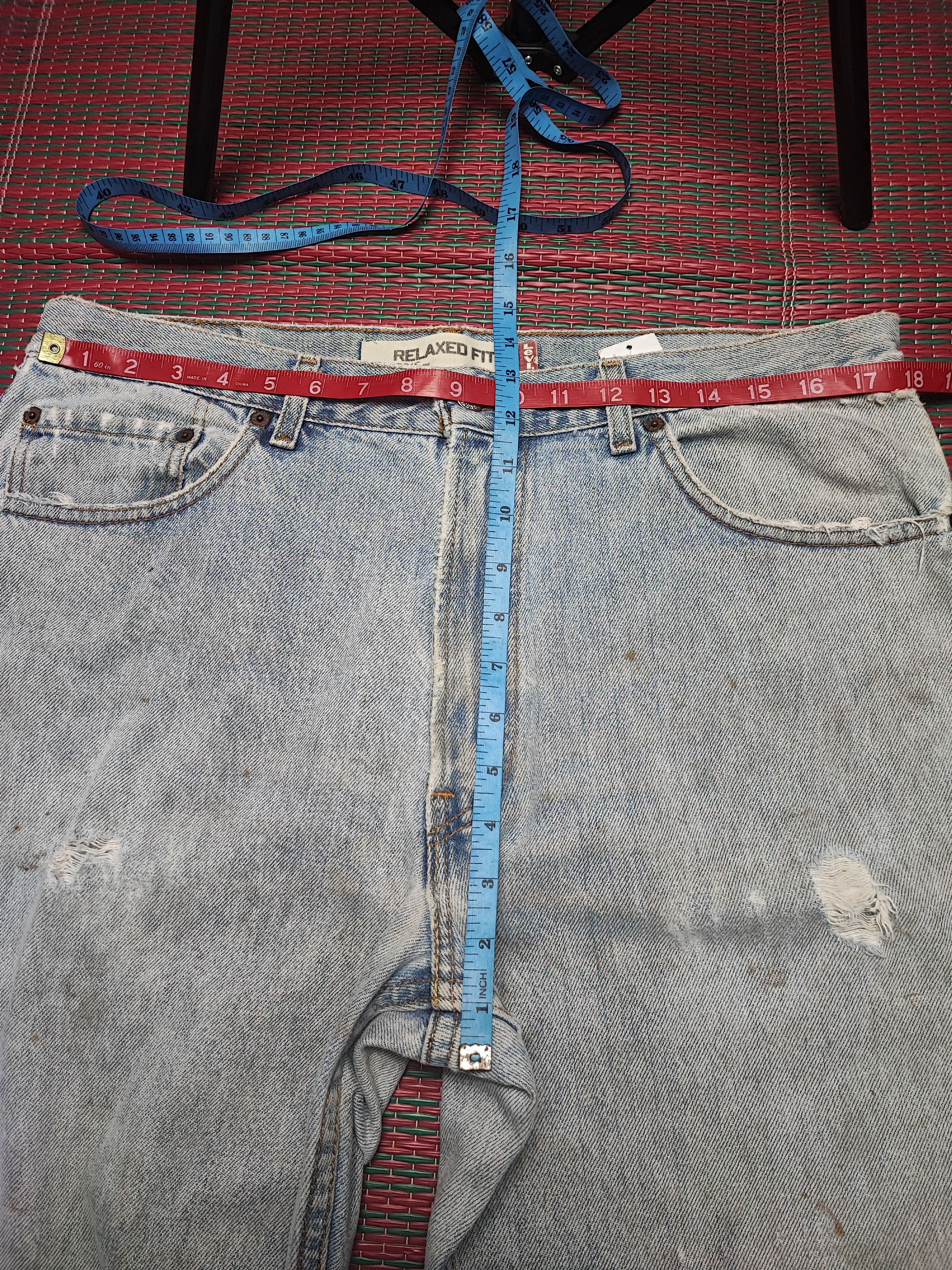 Levi's × Levi's Vintage Clothing × Vintage Vintage levis 550 Painted Jeans Relaxed Fit Size US 35 - 6 Thumbnail