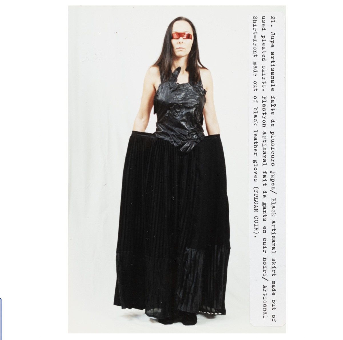 image of Maison Margiela Ss 2001 Margiela Artisanal Skirt in Black, Women's (Size 26)