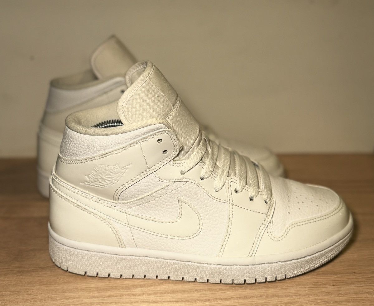 Jordan Brand × Nike Air Jordan 1 Mid “Triple White” (BQ6472