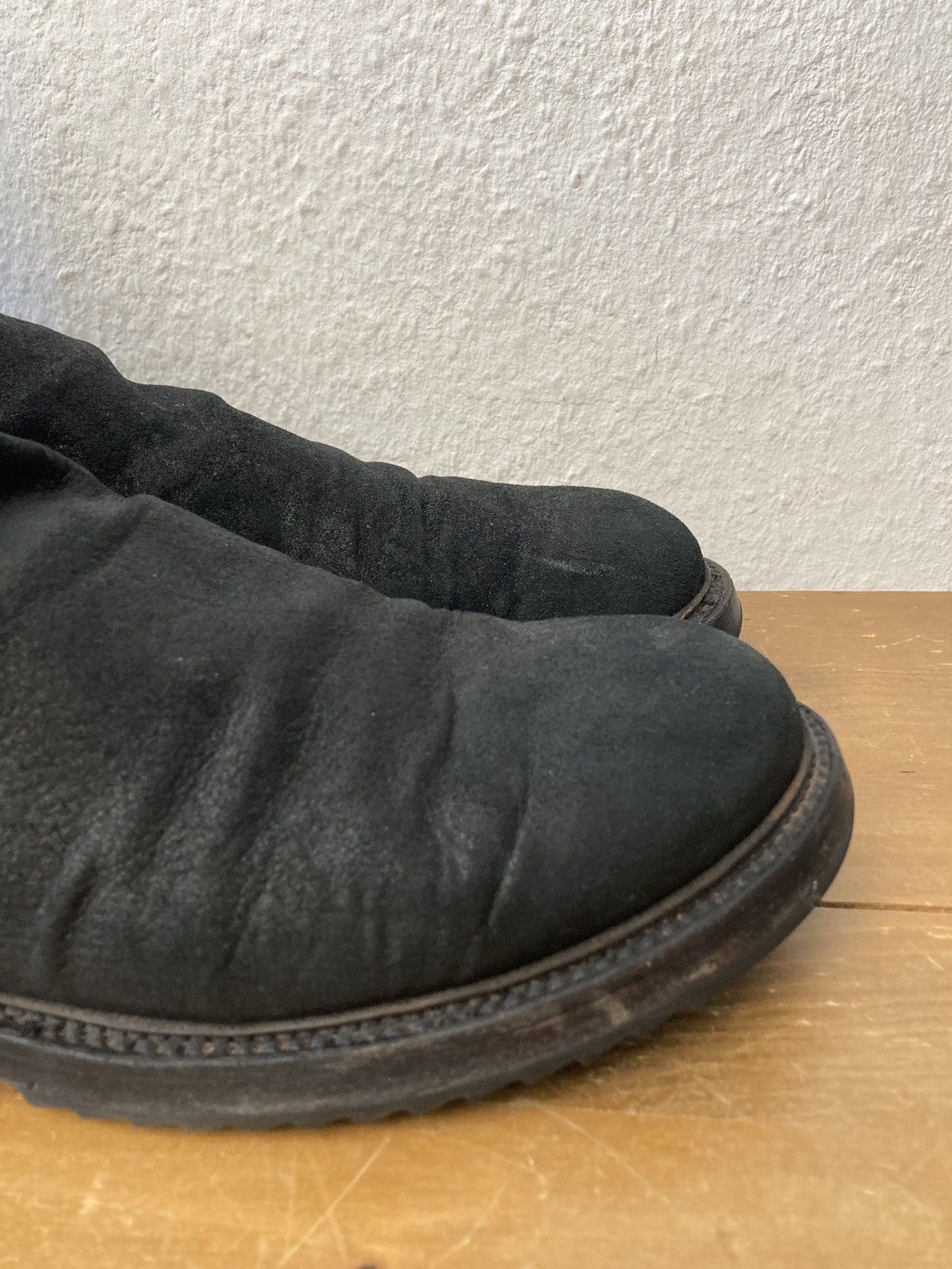 Rick Owens F/W 11 LIMO Blistered Lamb Leather Sock Creeper Boots 45/12 Size US 12 / EU 45 - 15 Thumbnail