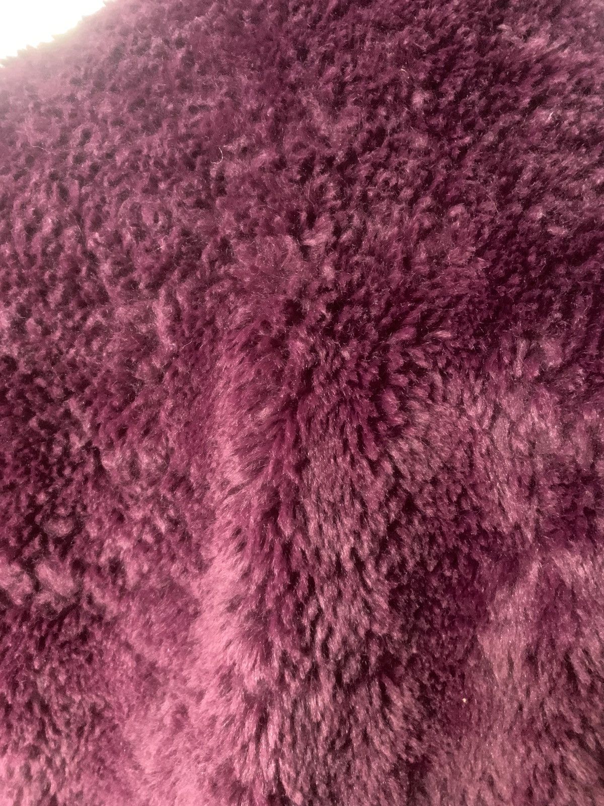 Express Express | Burgundy Teddy Fleece Jacket | Sherpa Soft Size M / US 6-8 / IT 42-44 - 5 Thumbnail