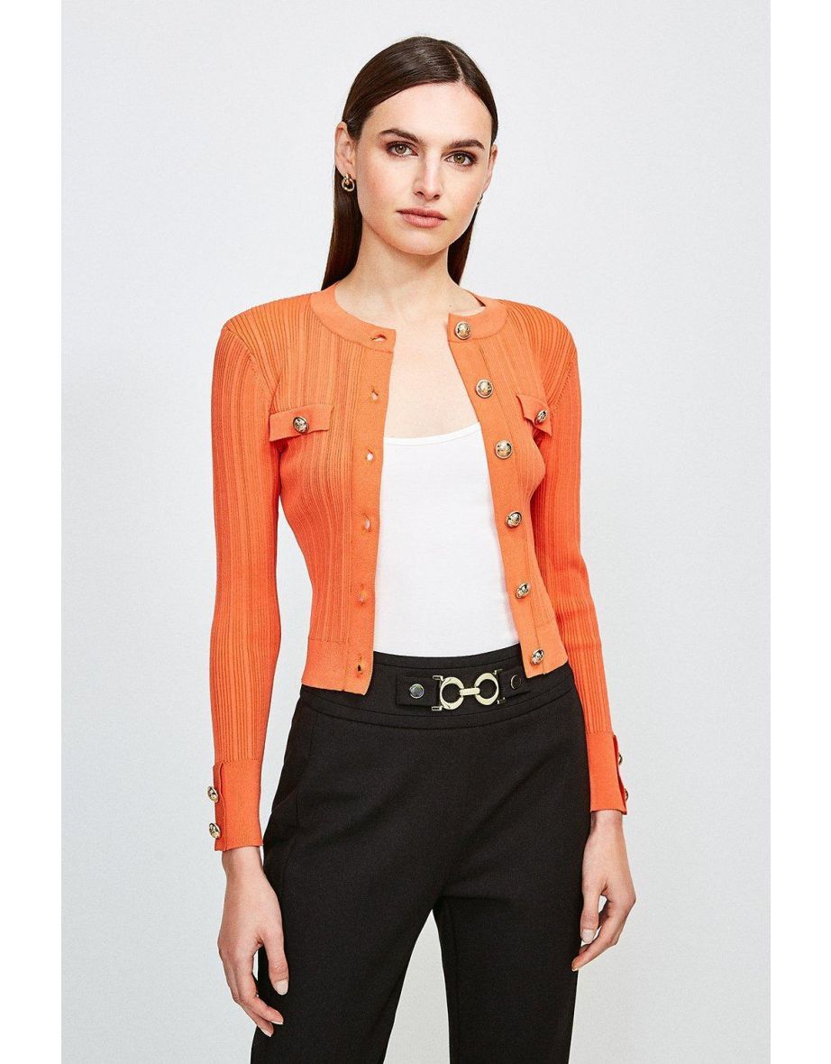 o1w1db10624 Cardigan in Orange